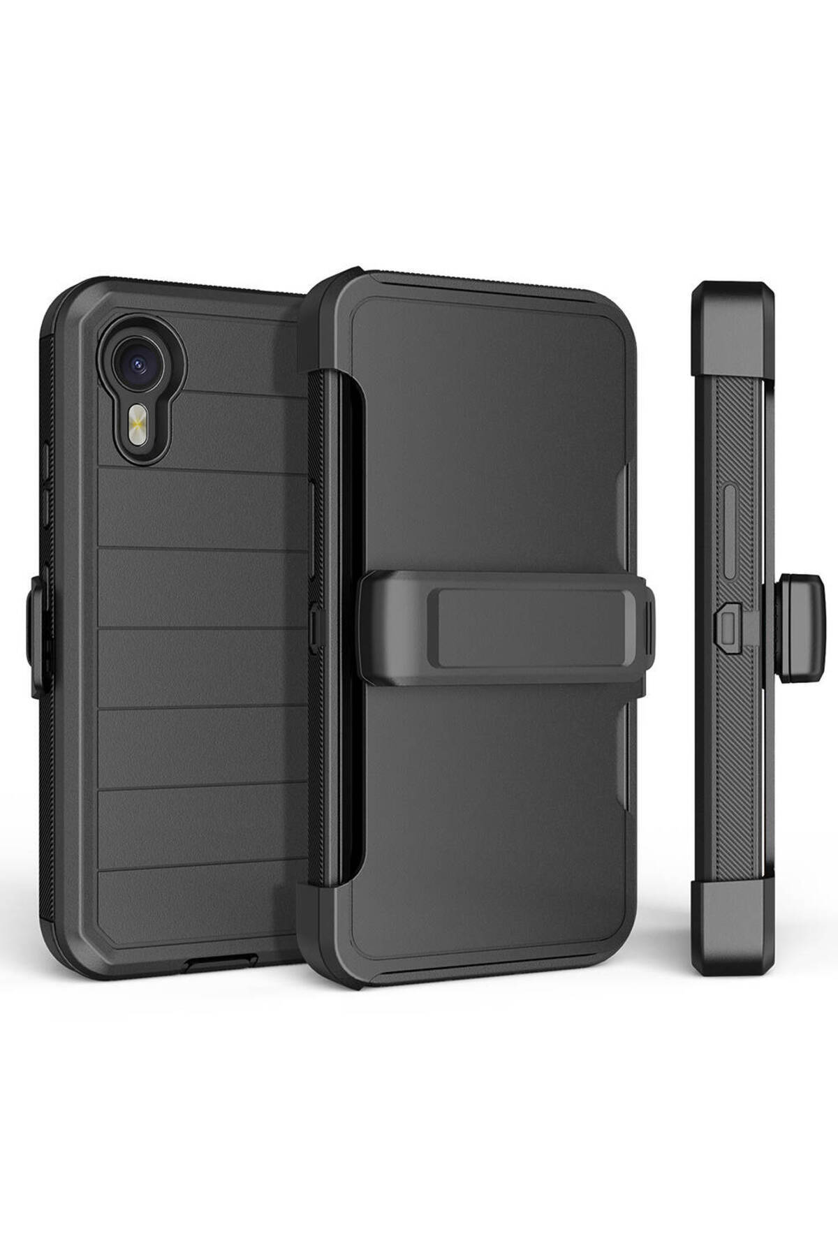 Galaxy XCover7 Pro Kılıf NXXA Double Clip Kapak - Siyah