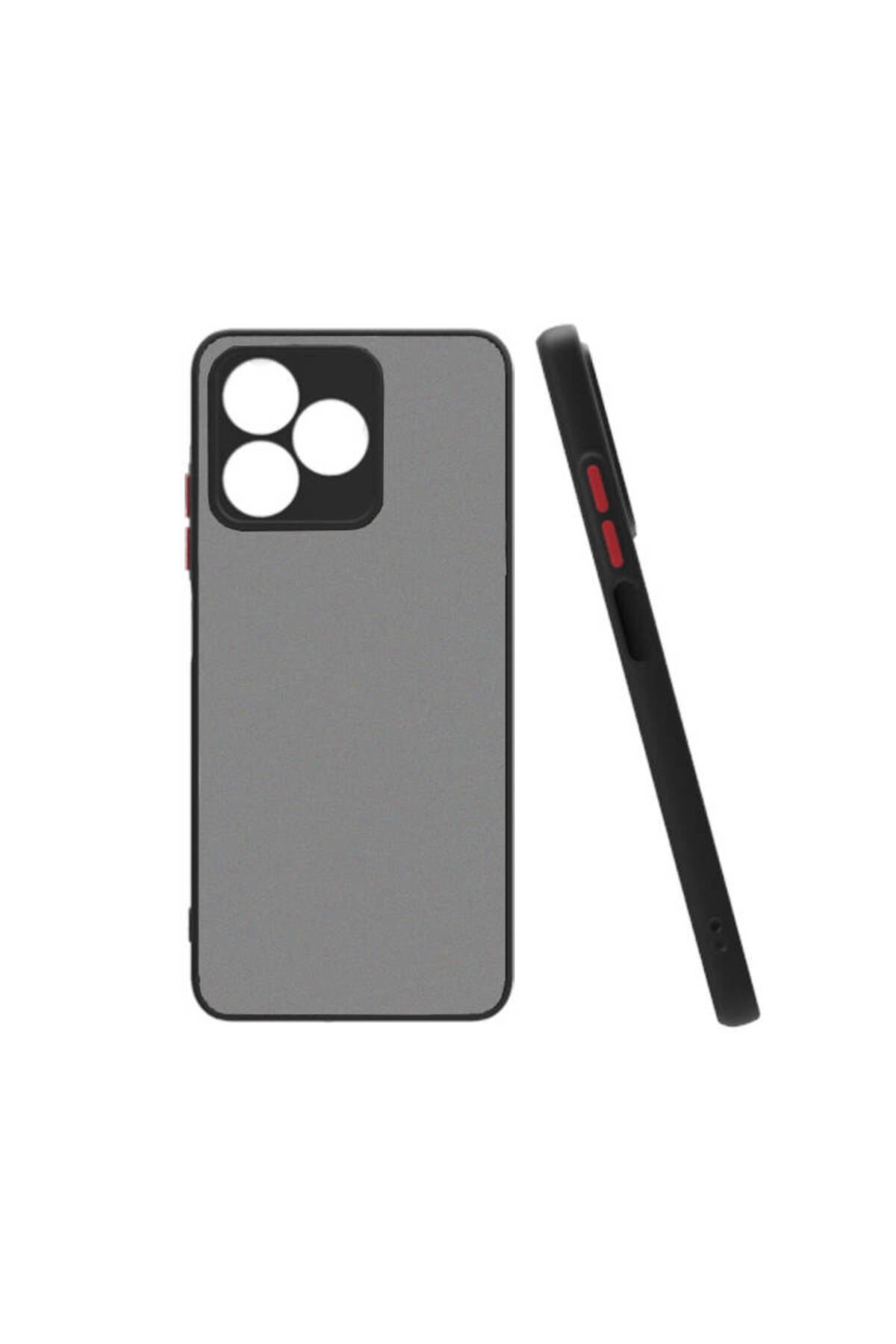 Realme C53 Kılıf JoieCreatif Hux Kapak - Siyah