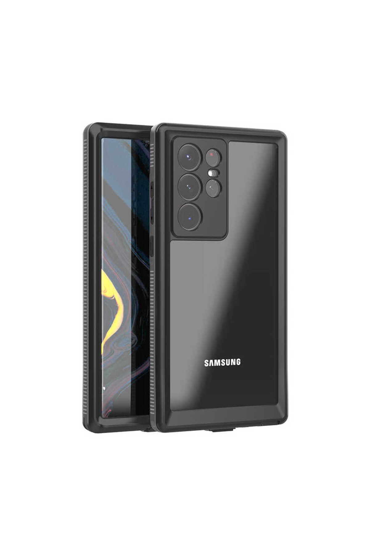 Galaxy S22 Ultra Uyumlu NXXA 1-1 Su Geçirmez Uyumlu NXXA-Siyah