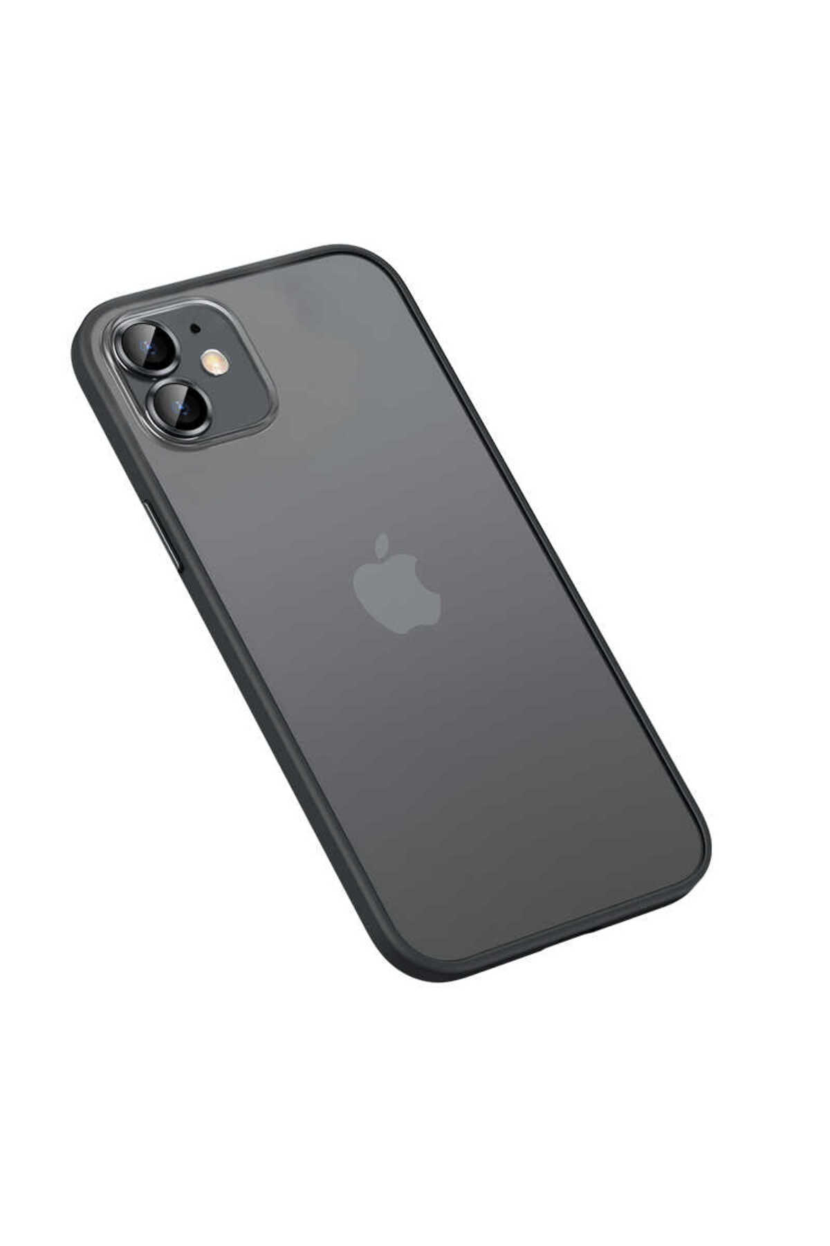 iPhone 12 Uyumlu NXXA Retro Kılıf-Siyah