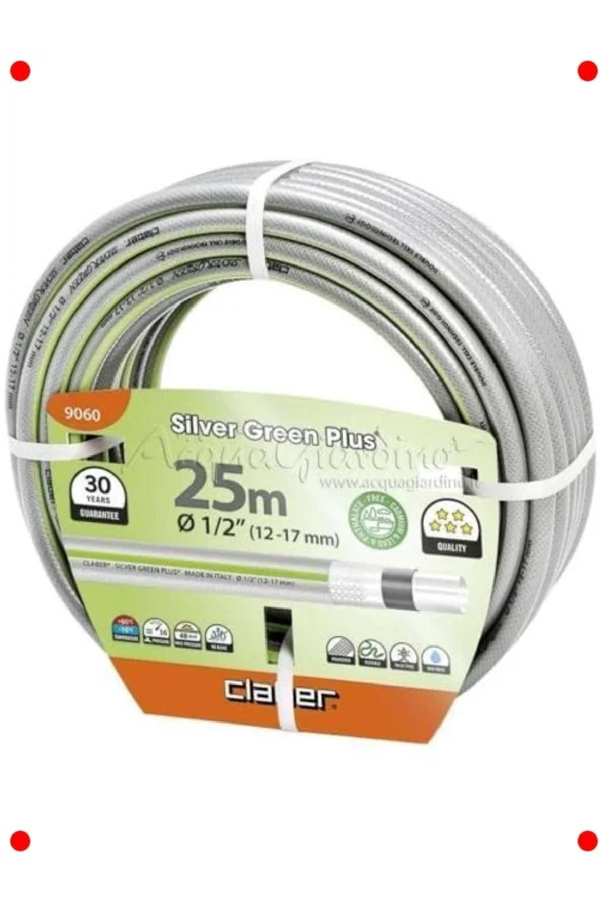 NETWORK ART 25 Metre 1/2 İnç Güçlendirilmiş Bahçe Hortumu