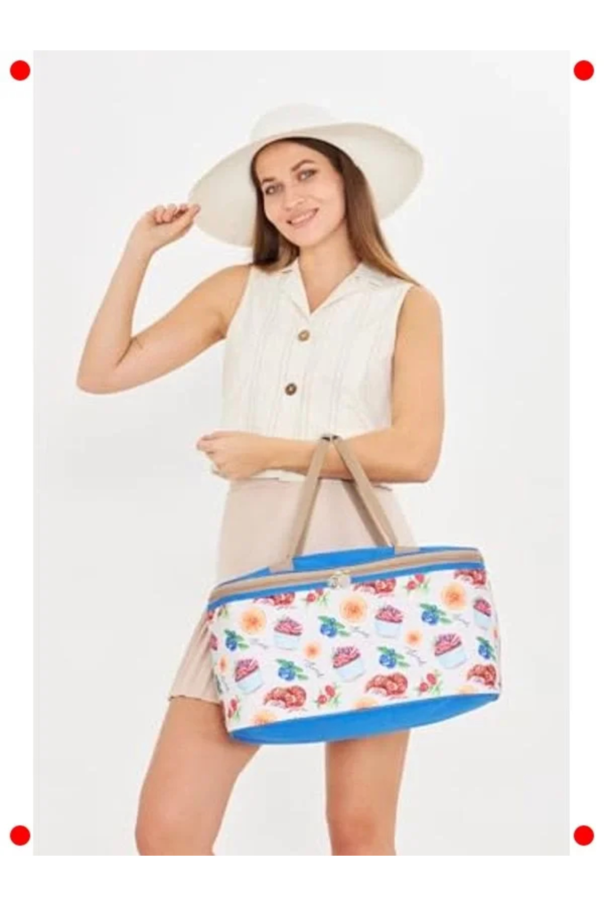 ulupazarlama 22L Termal Piknik/Kamp Çantası - Verona Stili