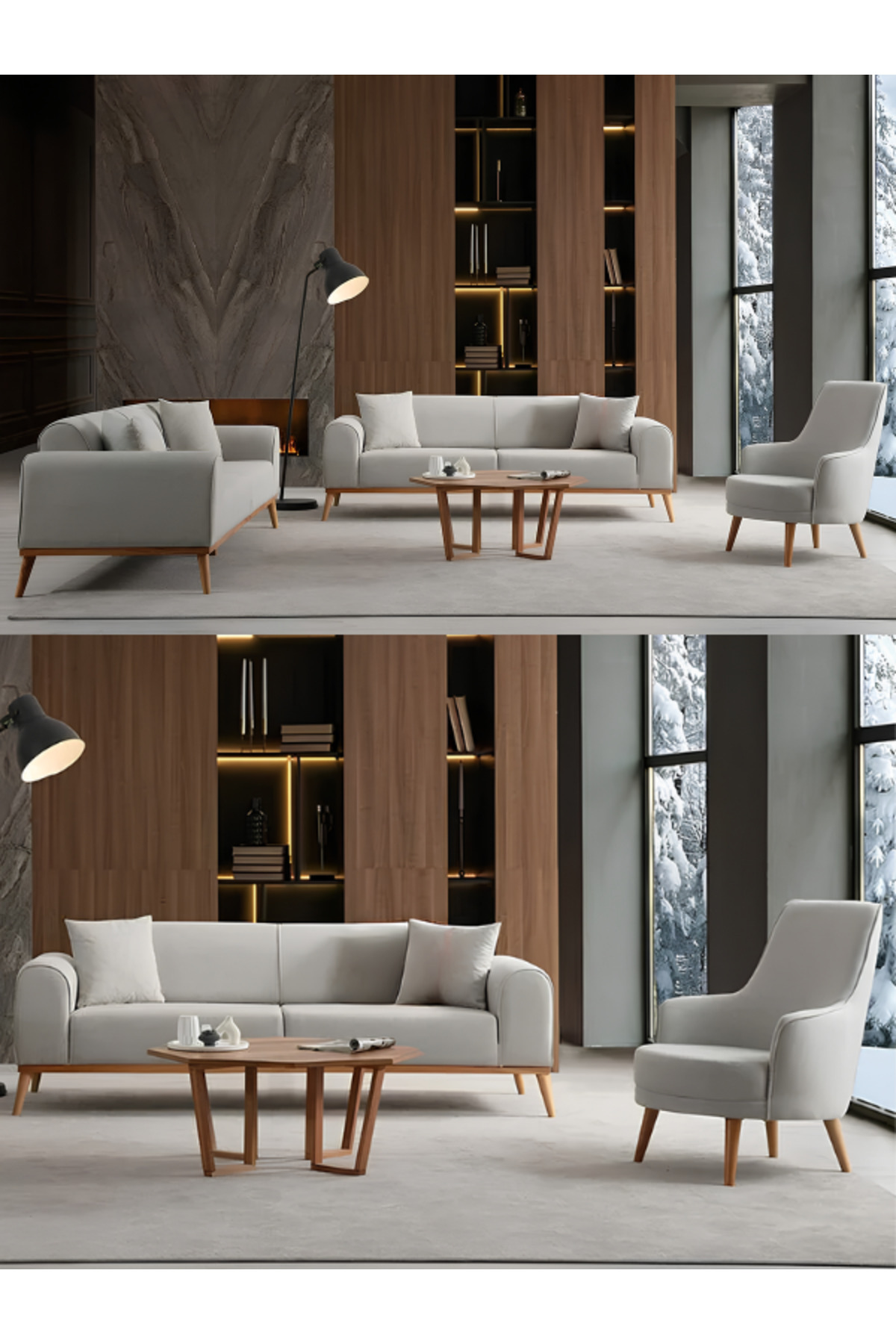 DİAVSE EV & YAŞAM Lotus Koltuk Takımı 3+3+1