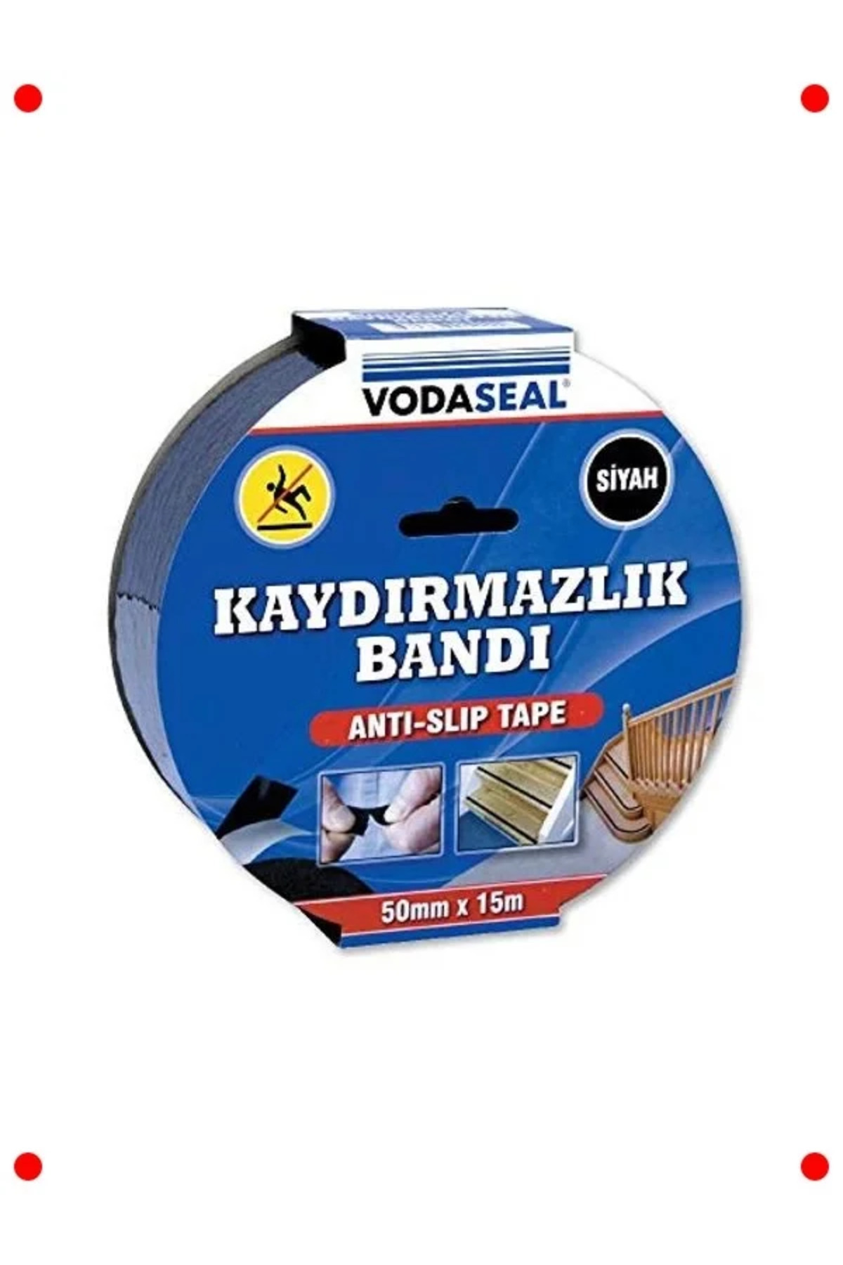 NETWORK ART Siyah Kaydırmazlık Bandı - 50mm x 15 Metre