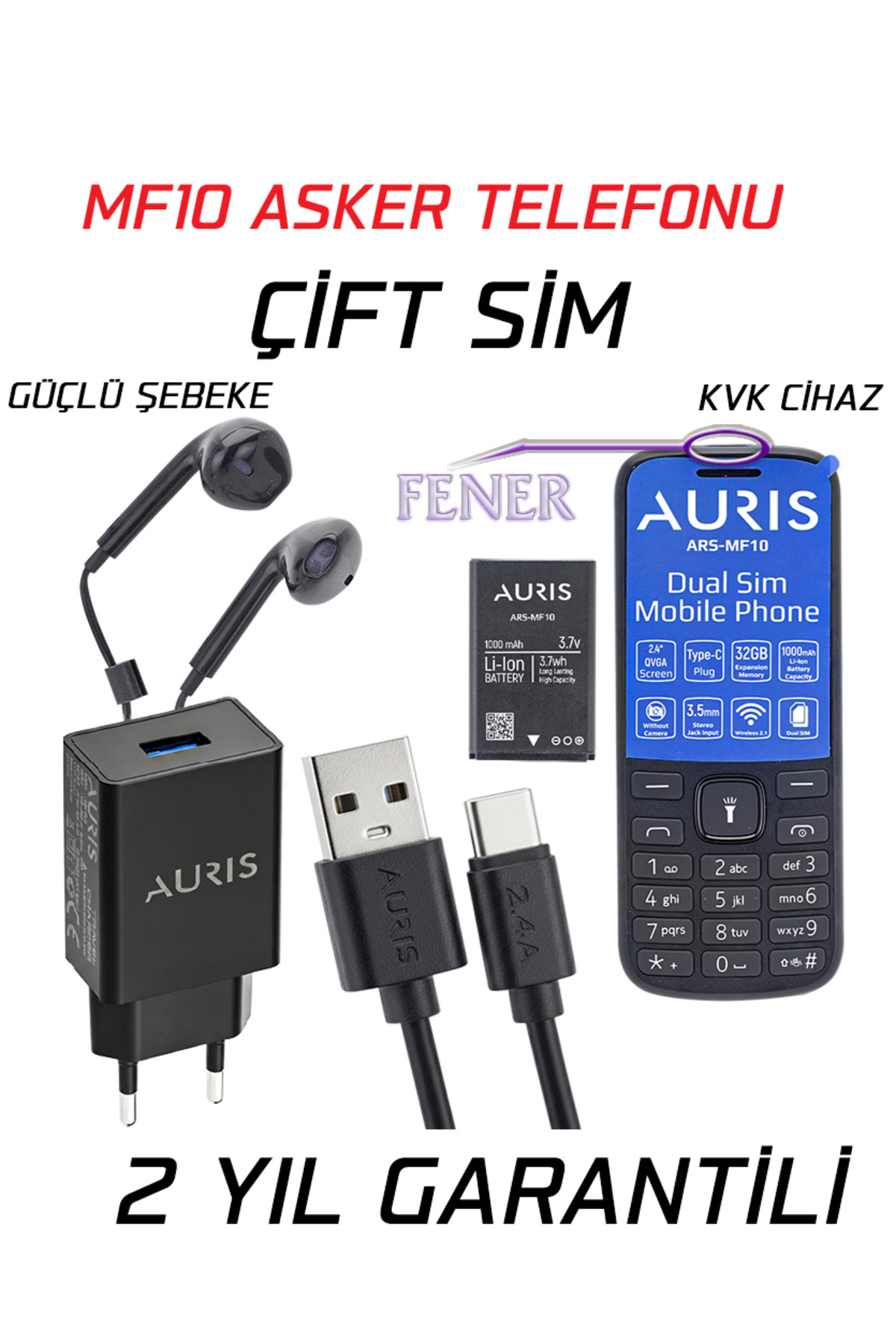 F310 ASKER TELEFONU TUŞLU TELEFON