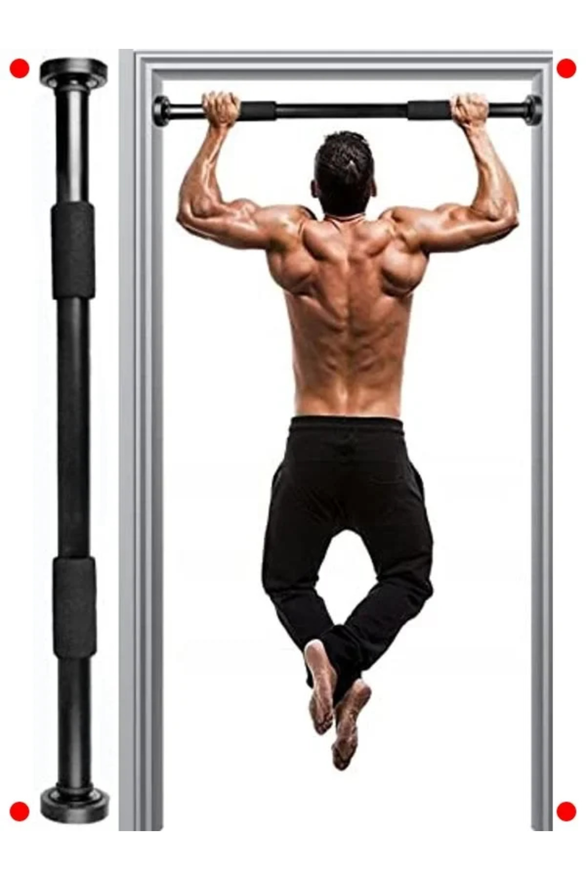 NETWORK ART Ayarlanabilir Kapı Barfiksi Çok Fonksiyonlu Ev Sporu