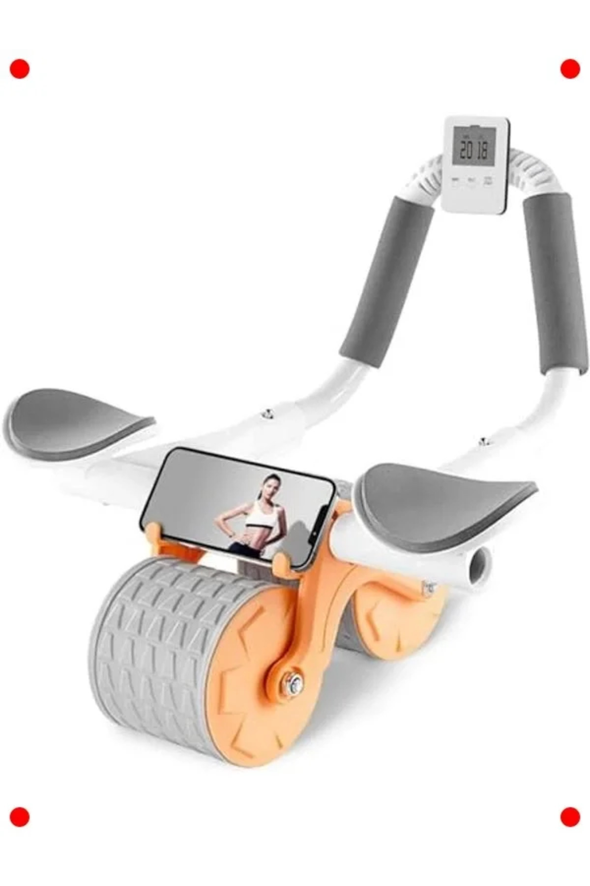 markentegra Telefon Tutuculu & Sayaçlı Abdominal Kas Tekerleği