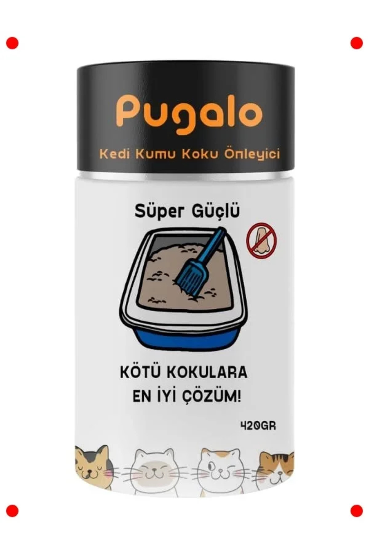 Genel Markalar Güçlü Aktif Karbon Kedi Kumu Koku Giderici 420 Gr