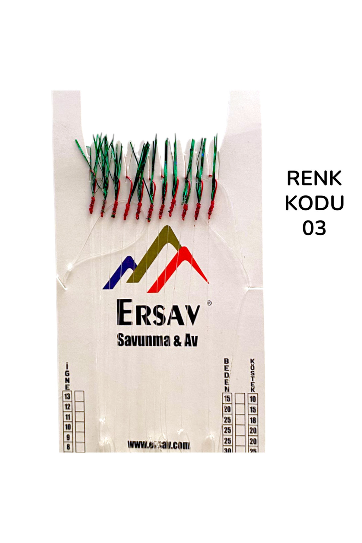 Ersav Çapari Tükenmez 10 İğneli