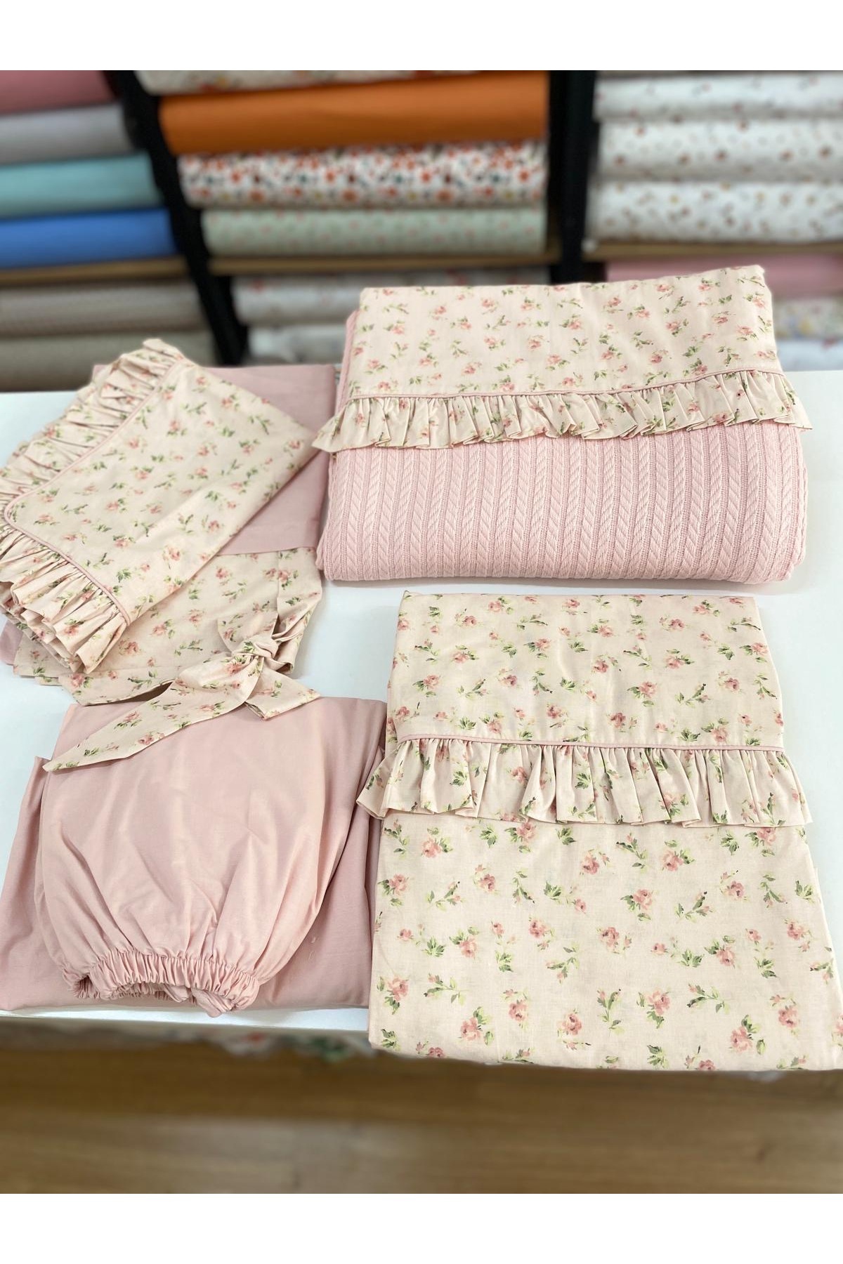 GAYE EV TEKSTİLİ Tek Kişilik Pike Nevresim Set %100 pamuklu