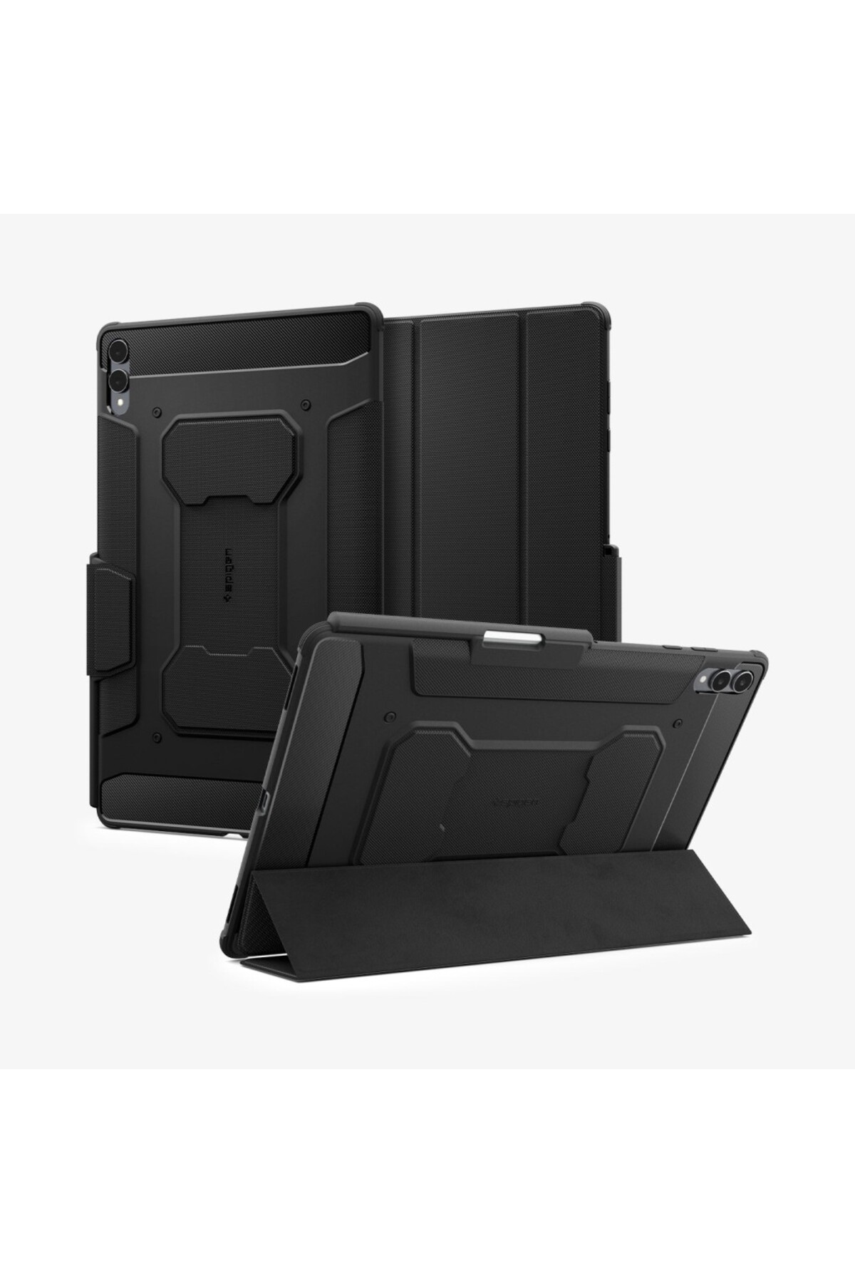 Extra Durable Case for Galaxy Tab S11 Rugged Armor Pro Black Double Layer Cover - ACS10149