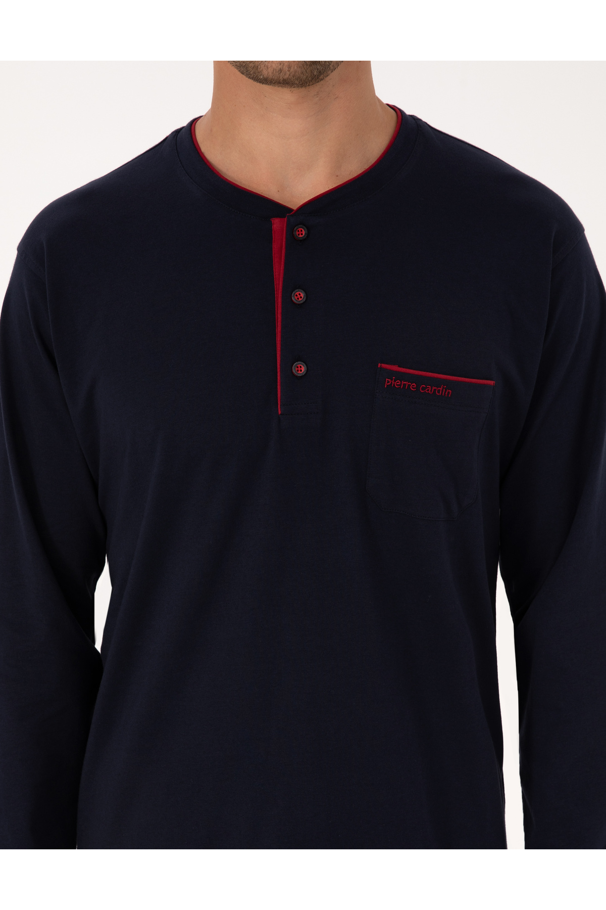 ست پیژامه و لباس خواب مردانه راسته آستین بلند | پیر کاردین Pierre Cardin 50322570 - تصویر 7