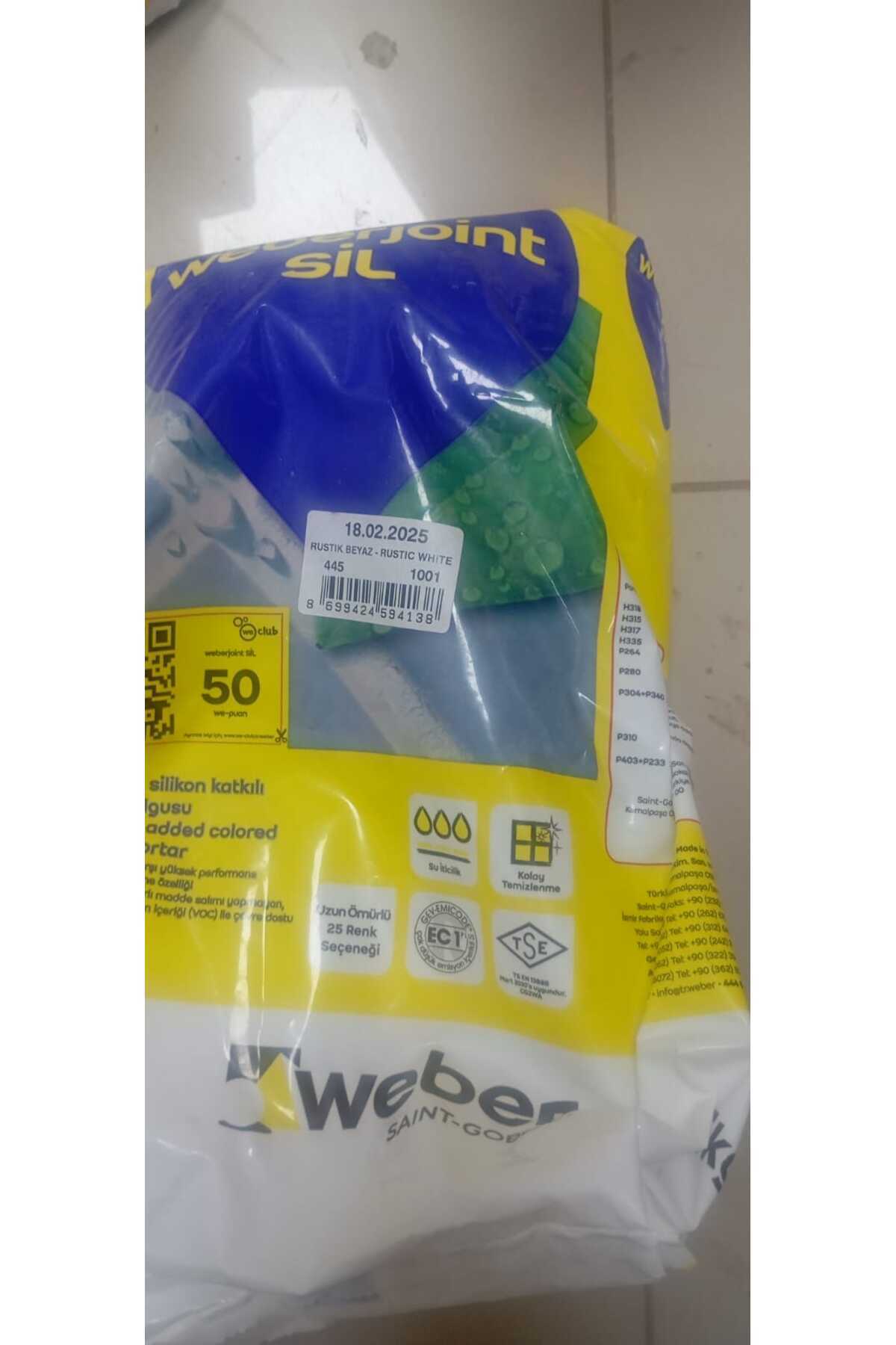 WEBER 1 kg rustik beyaz derz dolgu