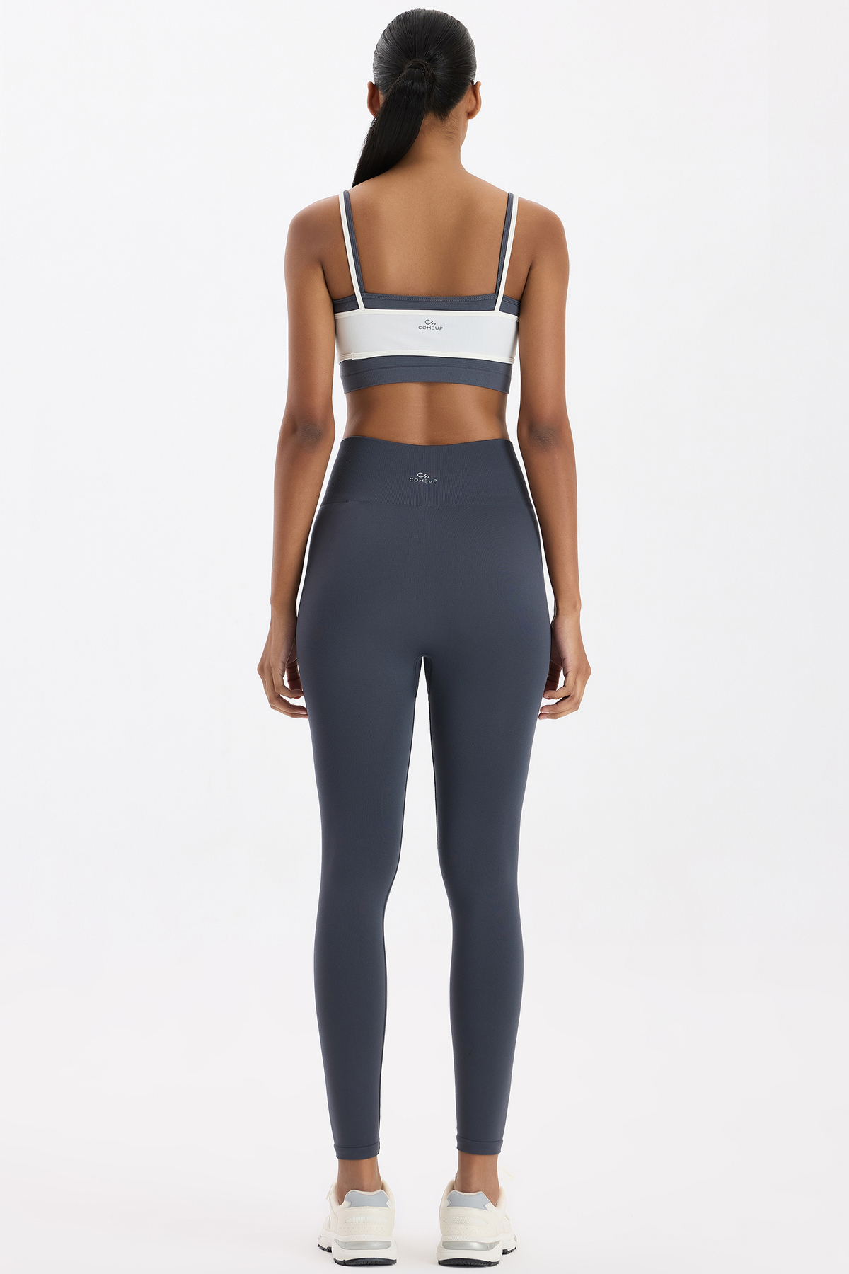 COMEUP Basic Spor Hafif Tayt Karbon Gri görsel 5
