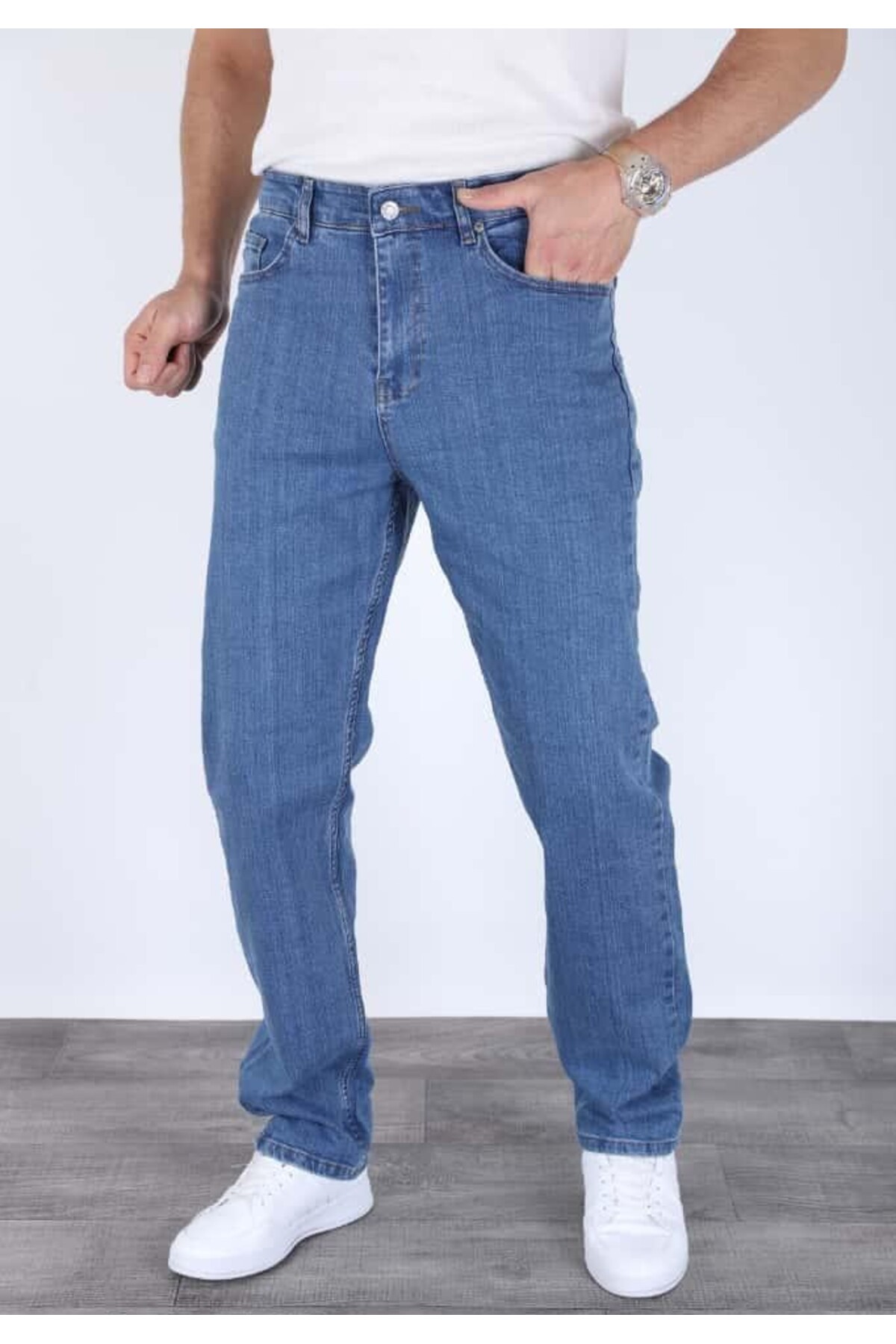 blayn jeans  Erkek Regular Kalıp Likralı Esnek Kot Pantolon - Görsel 2