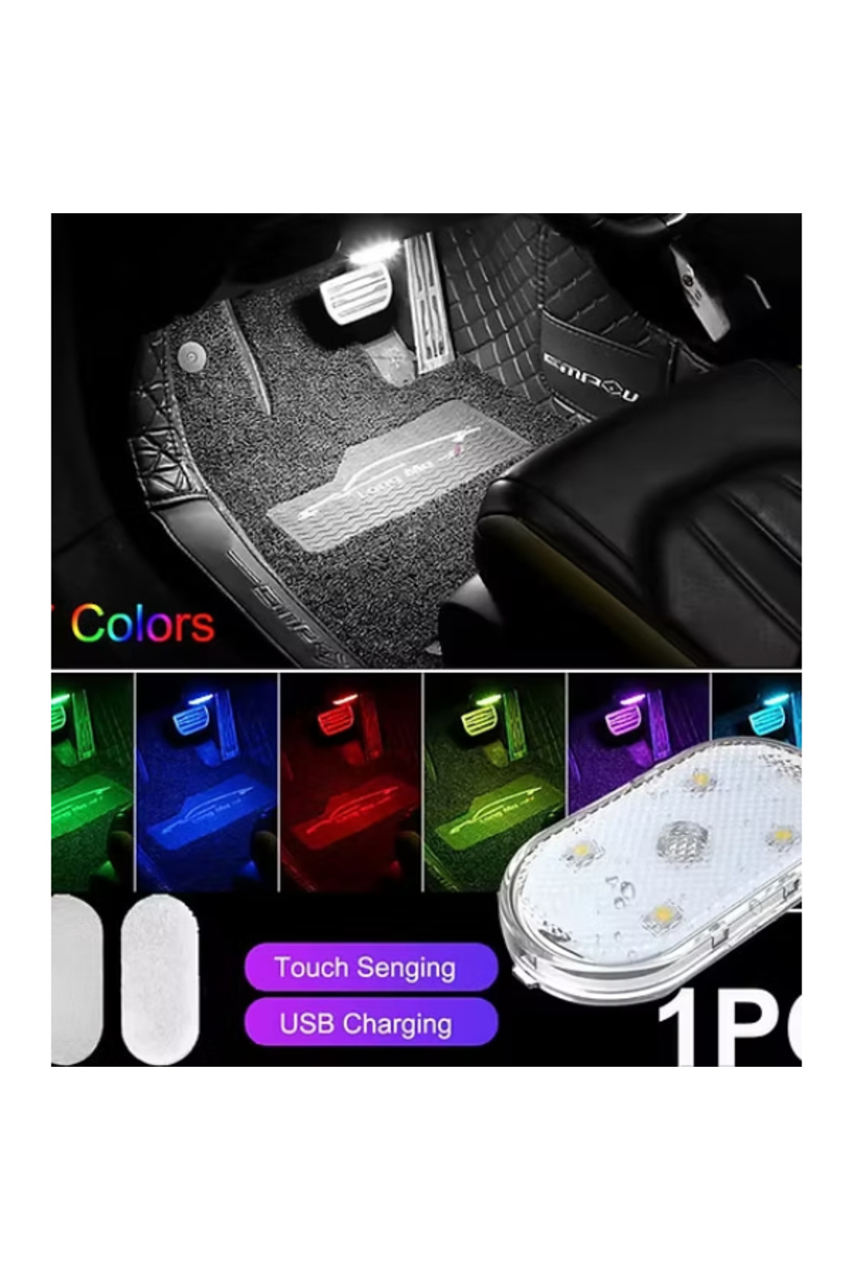 KTT 7 Renk Modlu Dokunmatik Sensörlü Mini Led Lamba Şık Tasarımlı Fonksiyonel Ürün