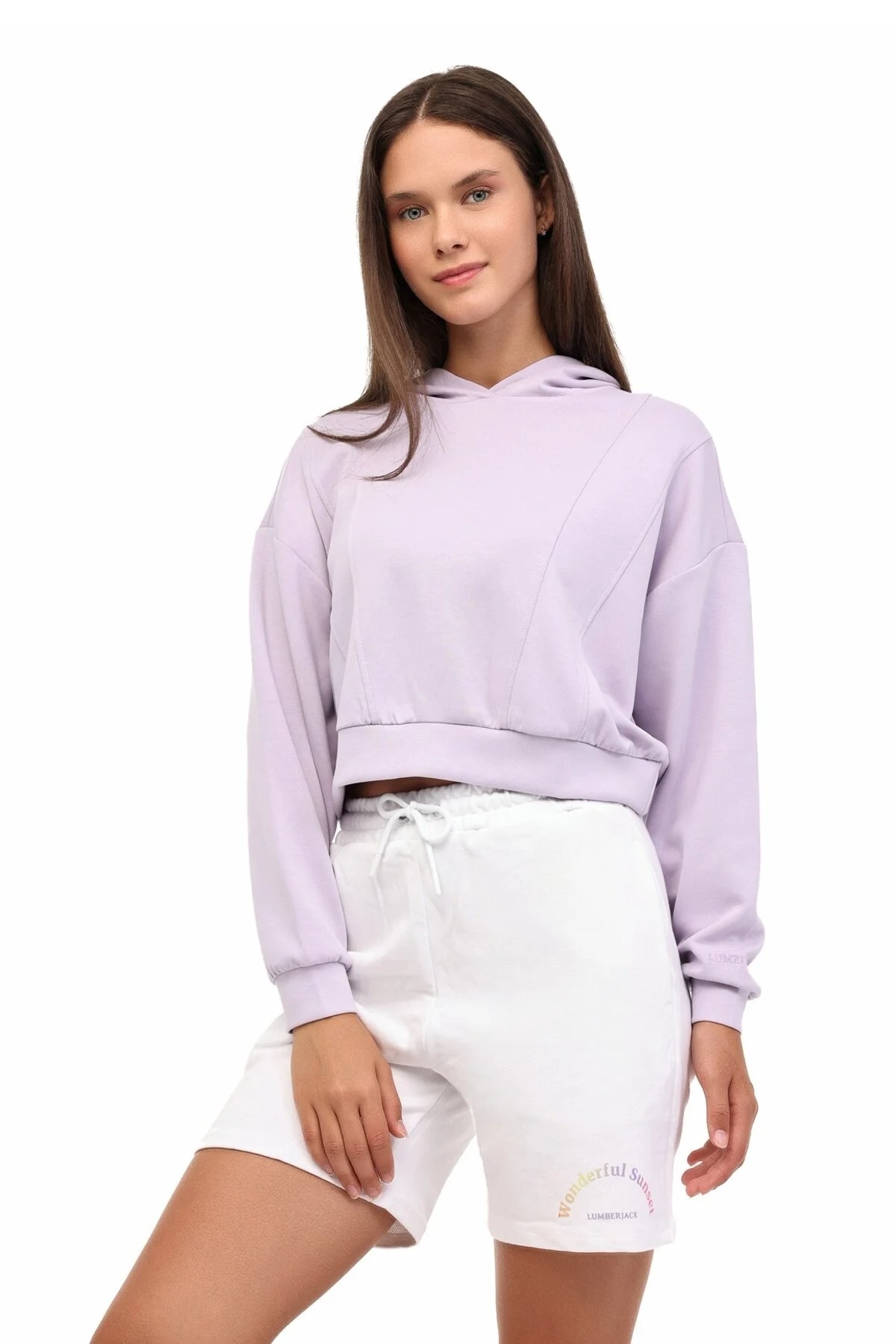 Lumberjack WL BERIN YOG1 MS459 5PR Kadın Mor Sweatshirt