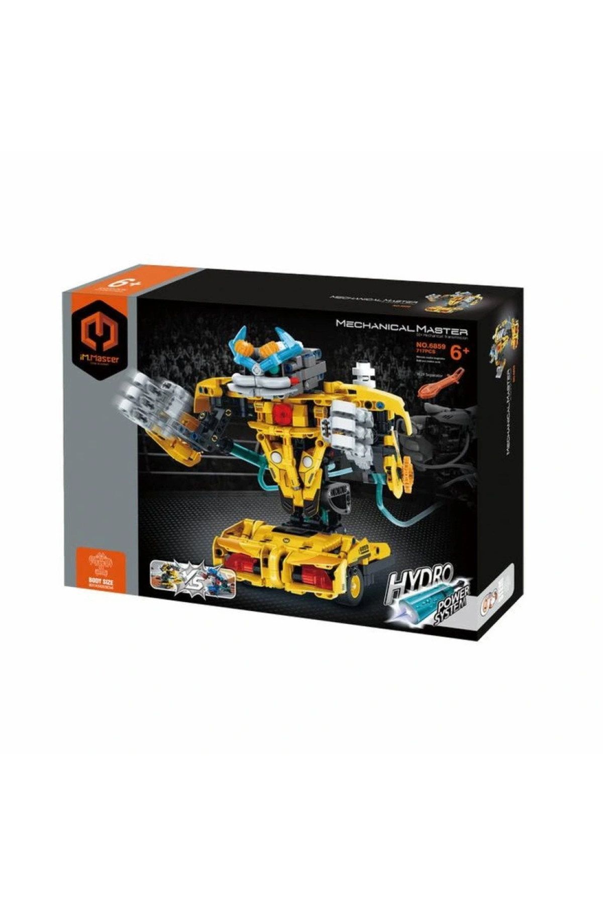 Im. مجموعه ساخت‌وساز بلوکی ربات جنگی هیدرولیک ماستِر، ۷۱۷ قطعه، ۶ سال به بالا
