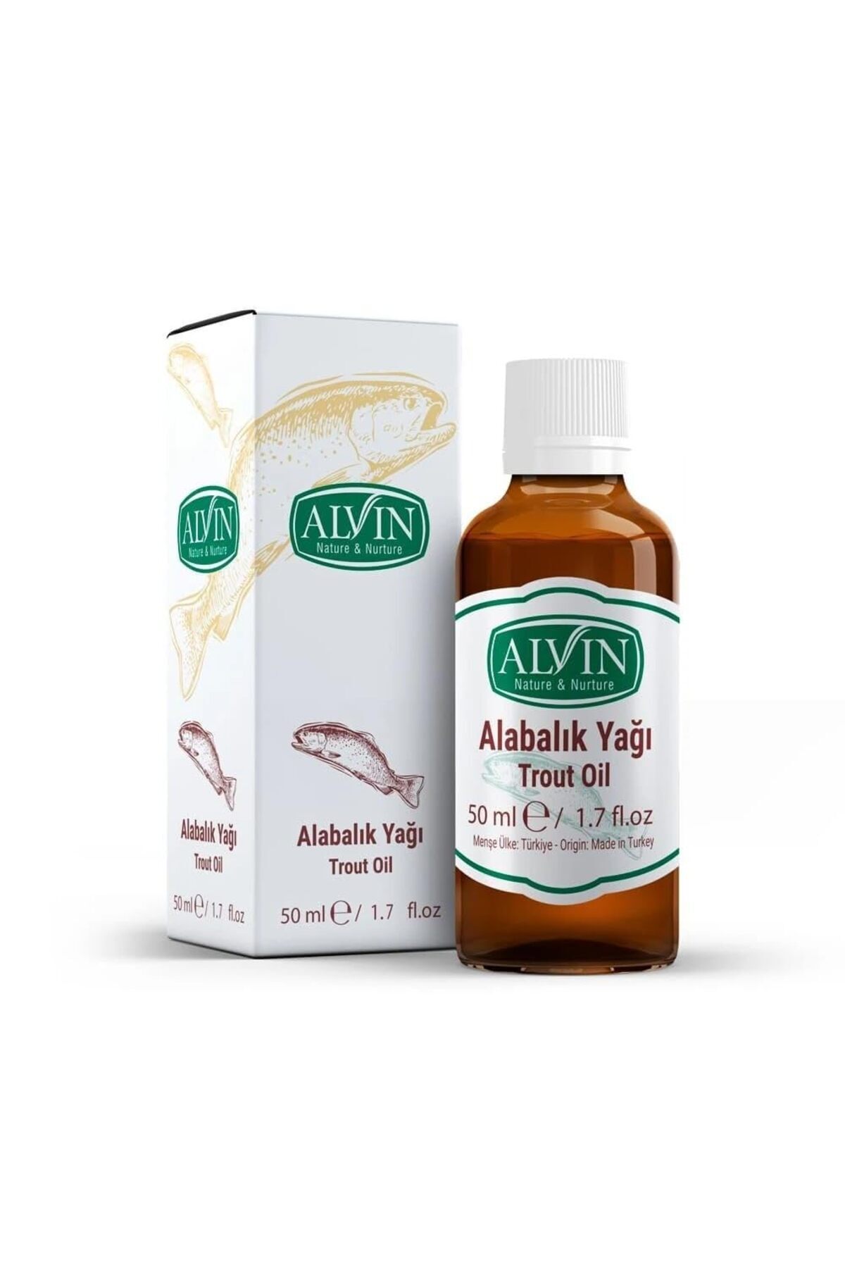 Shop a Way Alvin Alabalık Yağı, Doğal, 50 ml