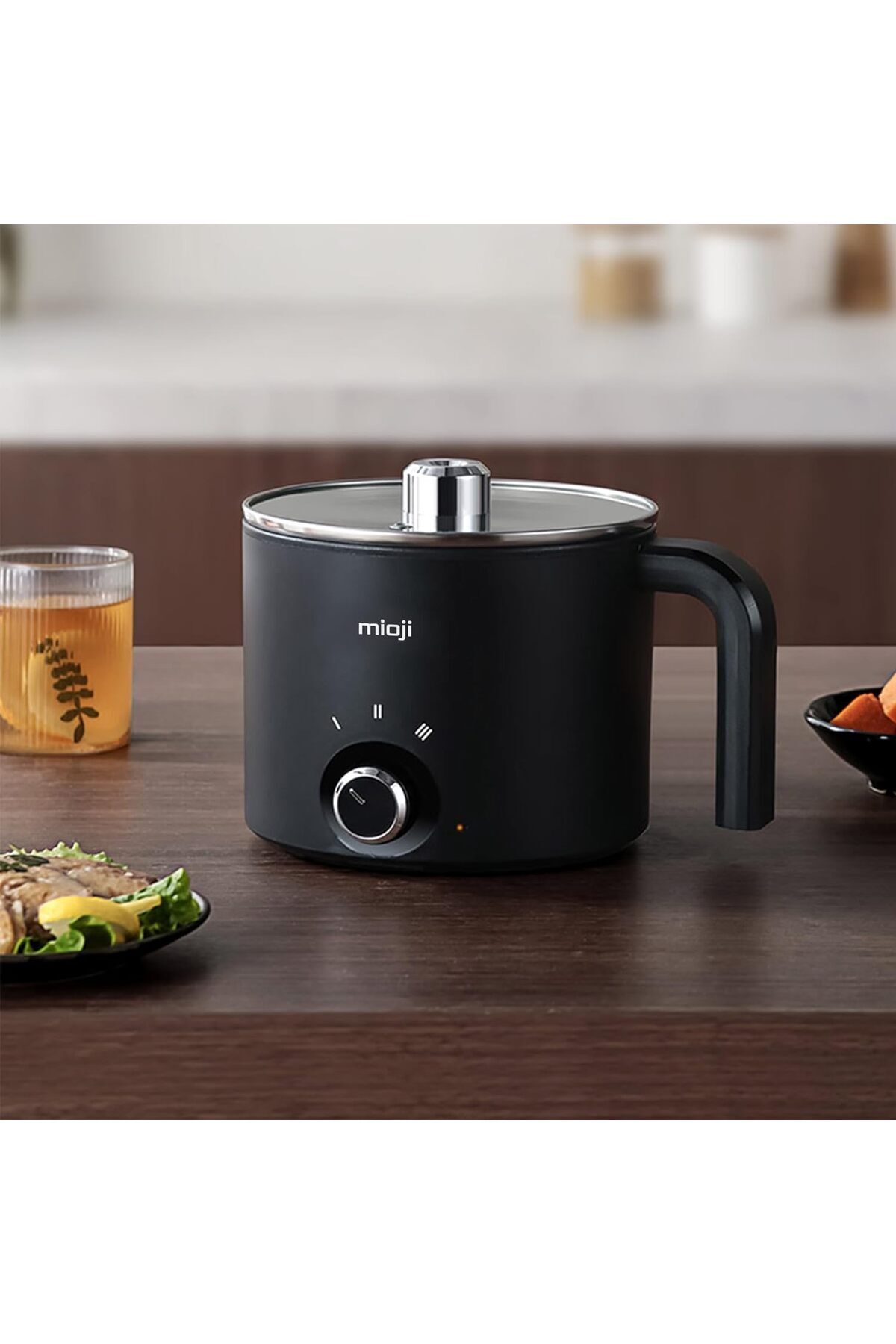 Hepta Collection Mioji Mio EP35 600W 1.8L Çok Fonksiyonlu Elektrikli Pişirici Siyah