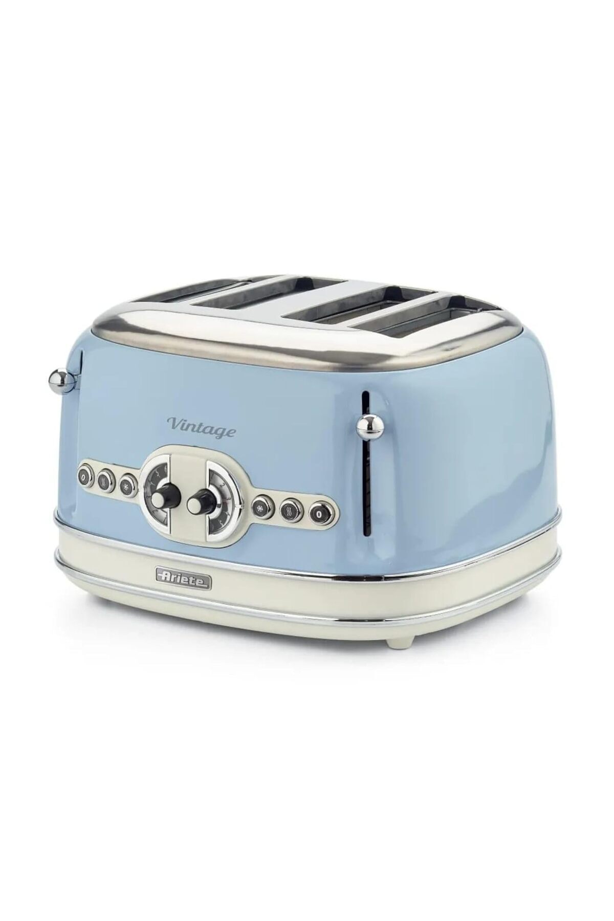 Hepta Collection Ariete Vintage Ekmek Kızartma Makinesi 4 Dilim Mavi 0156/05 - 1630 Watt, Metal Gövde, 4 Dilim Kapasi