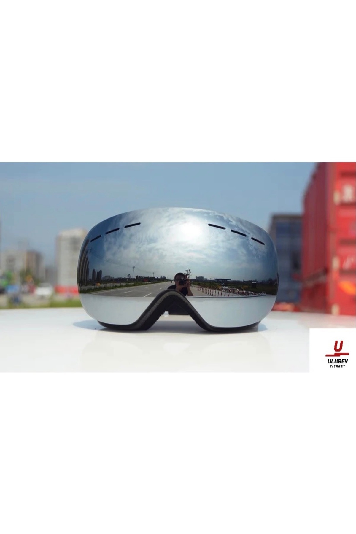 Ulubey Ticaret Uv400 Korumalı Antisis Özellikli 3 Katmanlı Aynalı Snowboard Kayak Gözlüğü