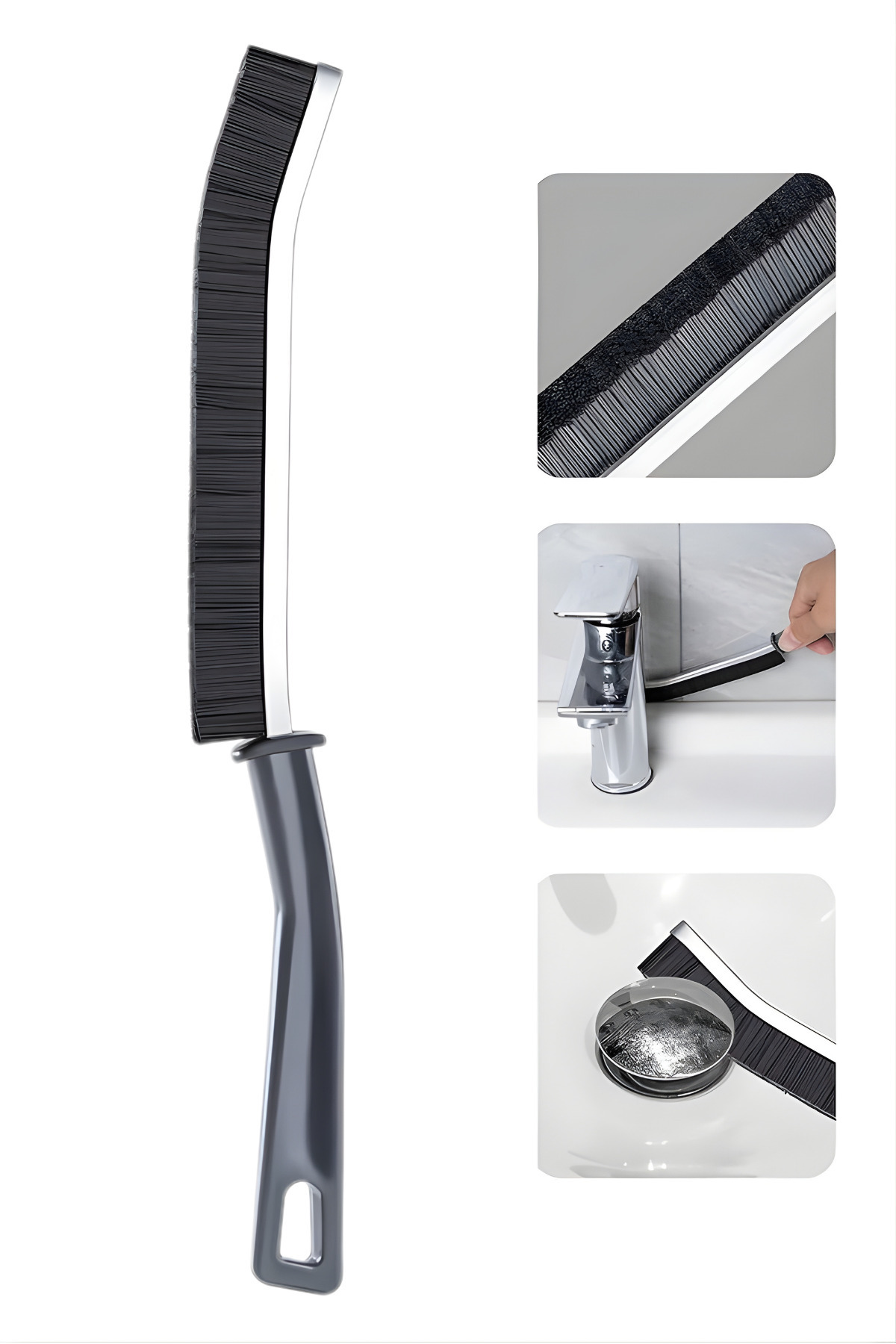 Nilem Çok Amaçlı Multi İnce Temizlik Fırçası Derz Arası Banyo Mutfak Lavabo Detay Temizleme Fırçası