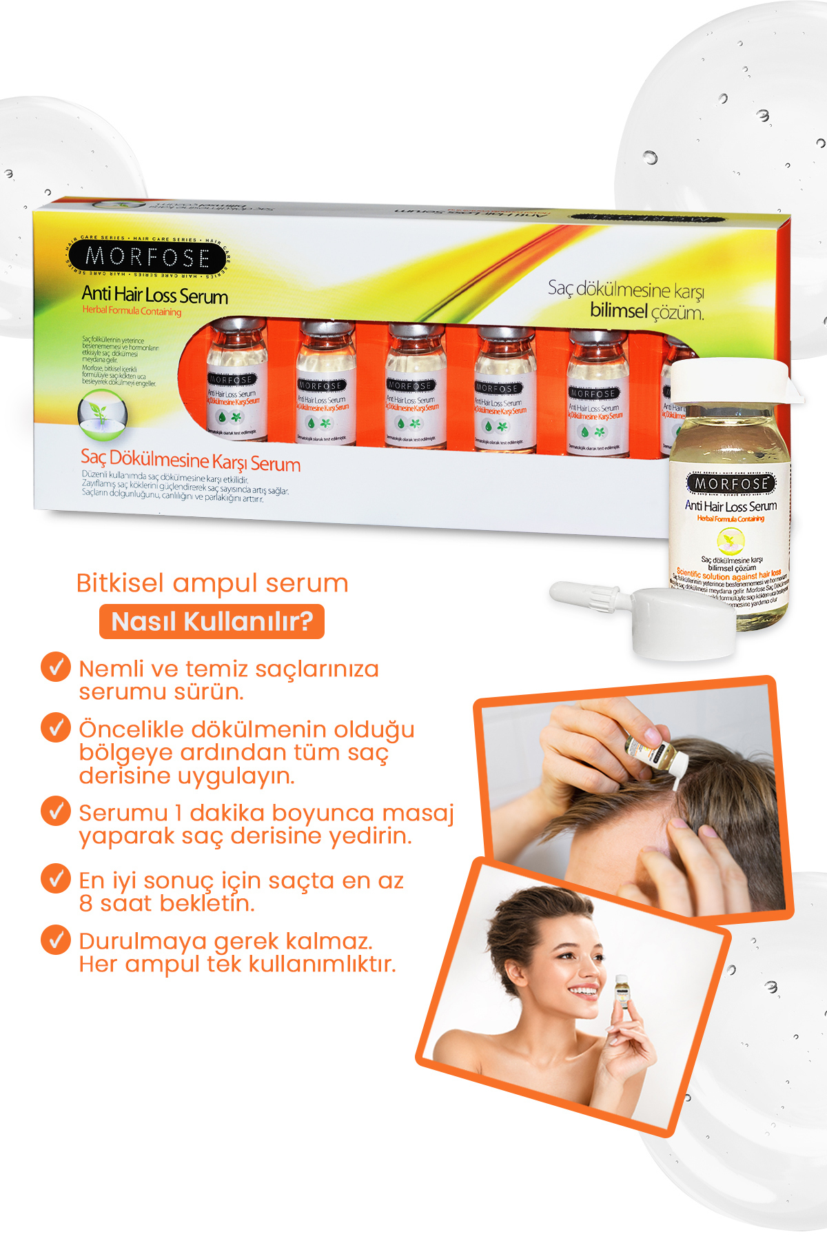 SAÇ DOKULMESINE KARSI SERUM 6x10ml — STK00718 — تصویر 3 از 3
