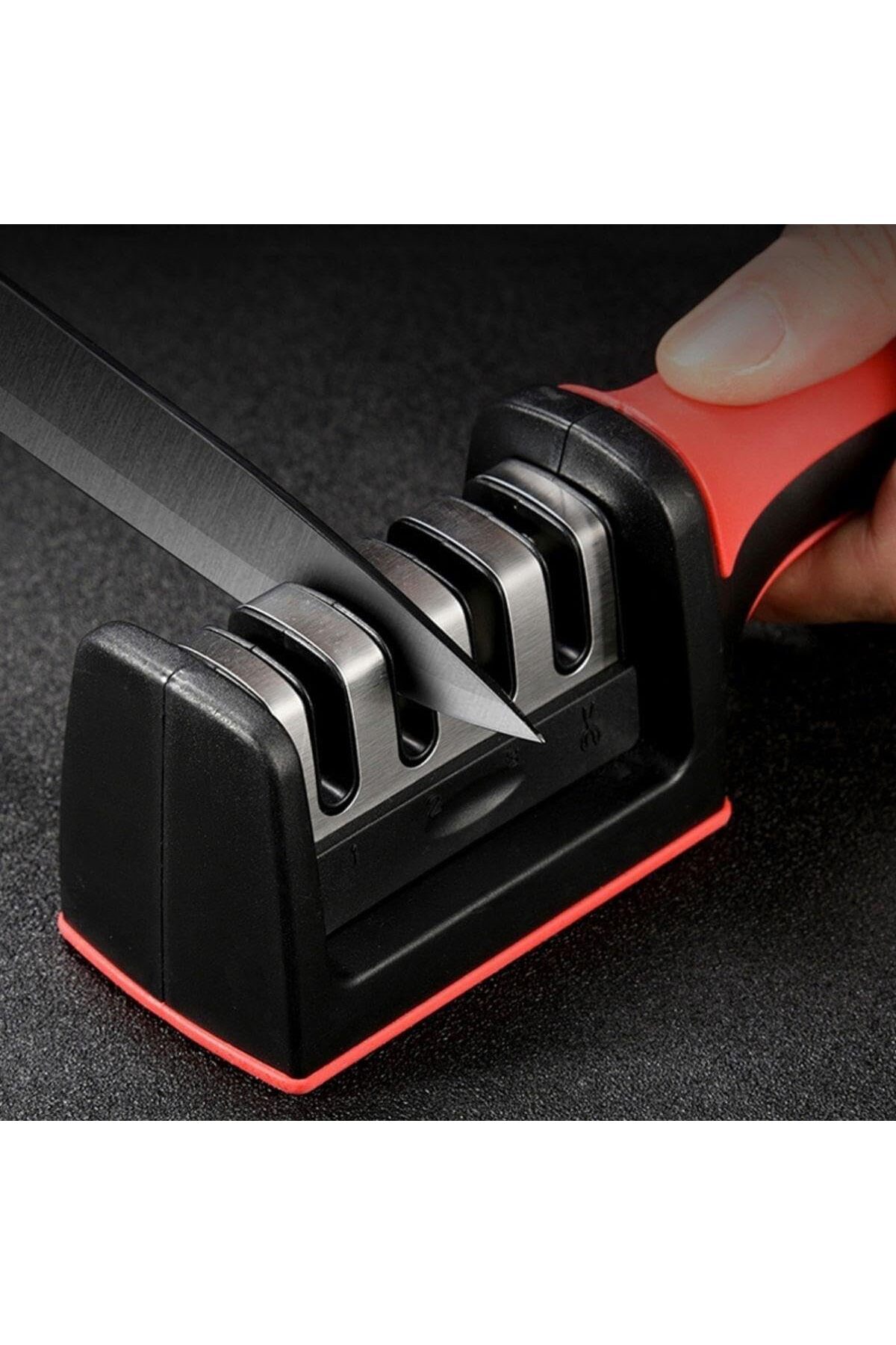 blackleg Profesyonel Bıçak Bileme 3 Açılı Bıçak Bileyici Tungsten Çelik El Bıçakları Bileme Aleti