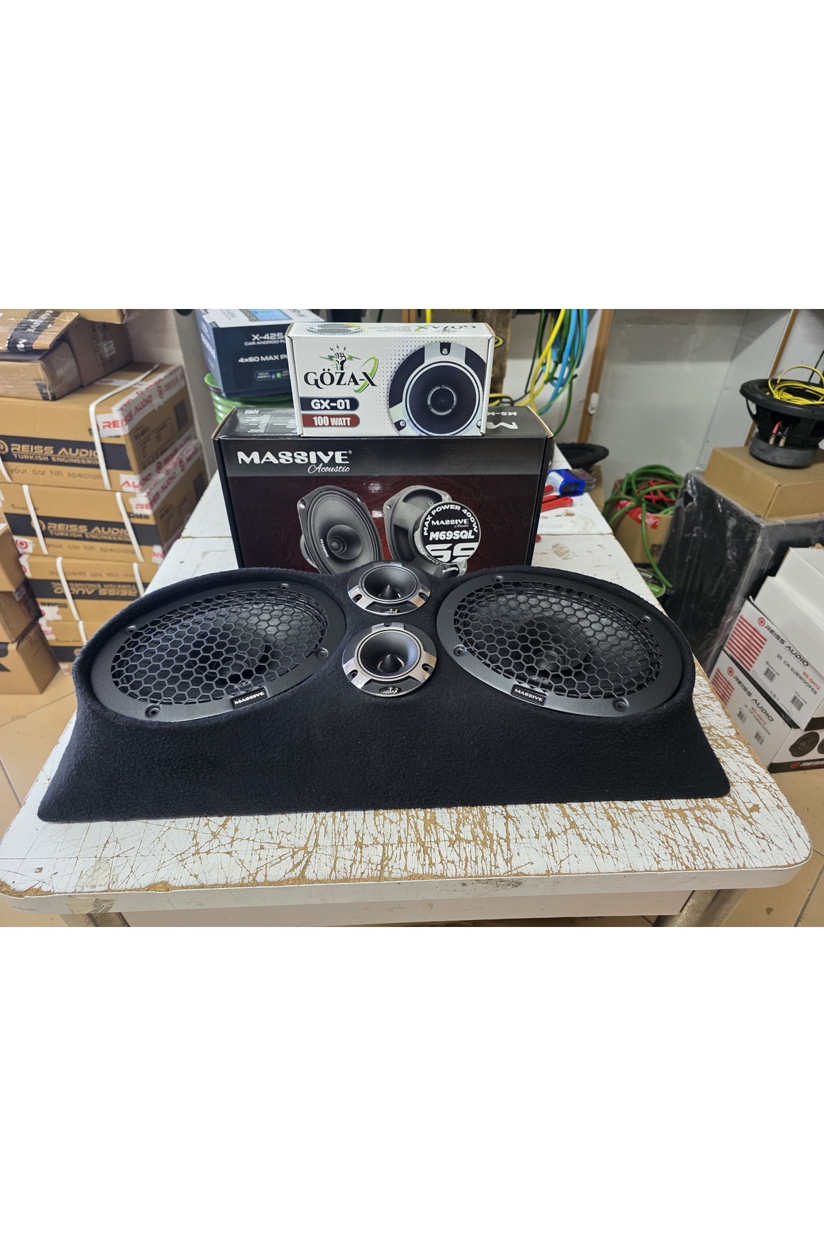 AKGÖZ SOUND 1 adet üniversal pandizot 1 takım oval midrange 100 rms 1 takım 10 cm dom tiz 50 rms hazır paket