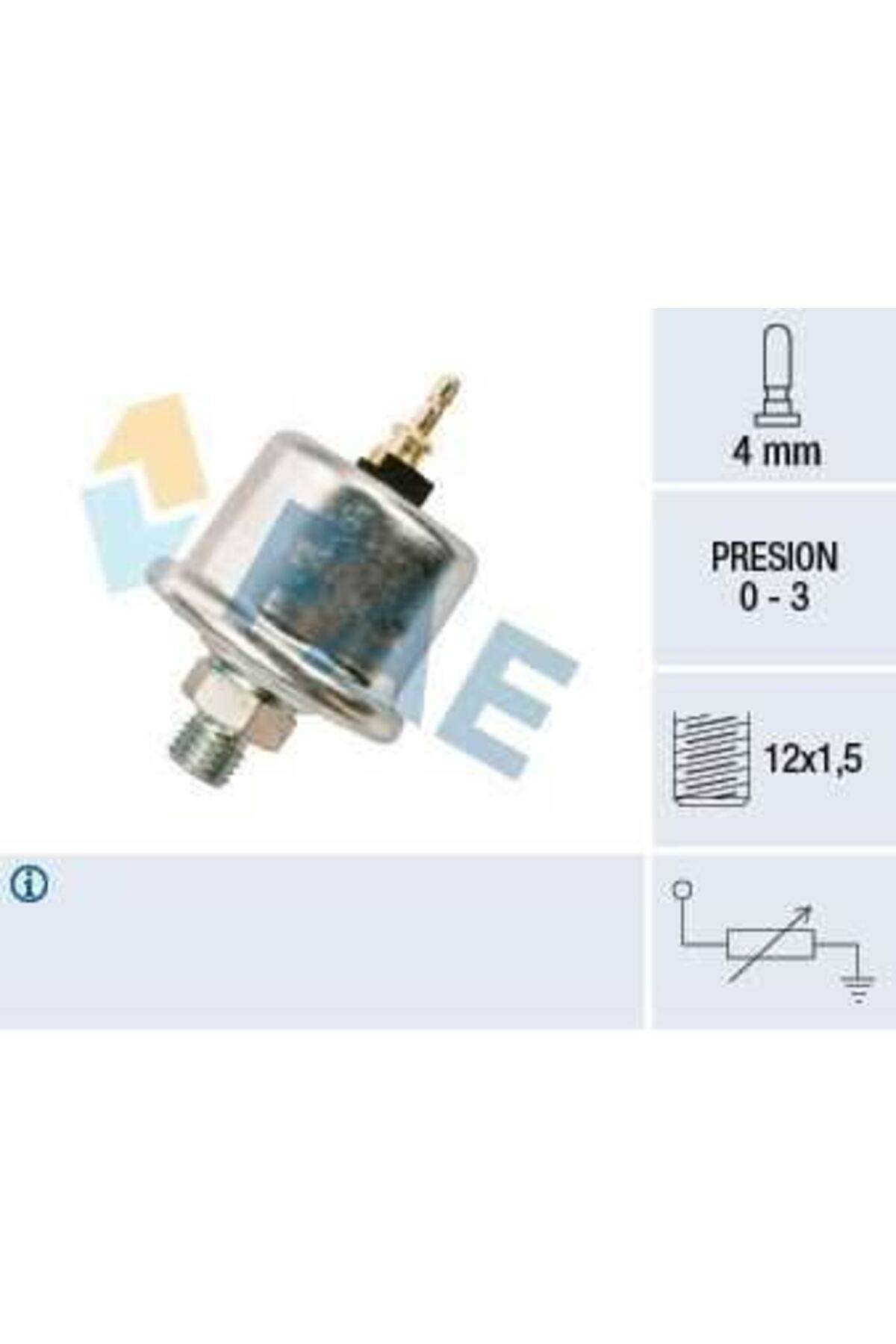 FAE YAG BASINC SENSORU 190 W201 86>91 W124 85>90 S124 85>89 C124 87>92 C107 74>81 W126 85>91 W140 93>98