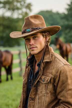 LAGRANZE Wild Prairie Unisex Kovboy Şapka