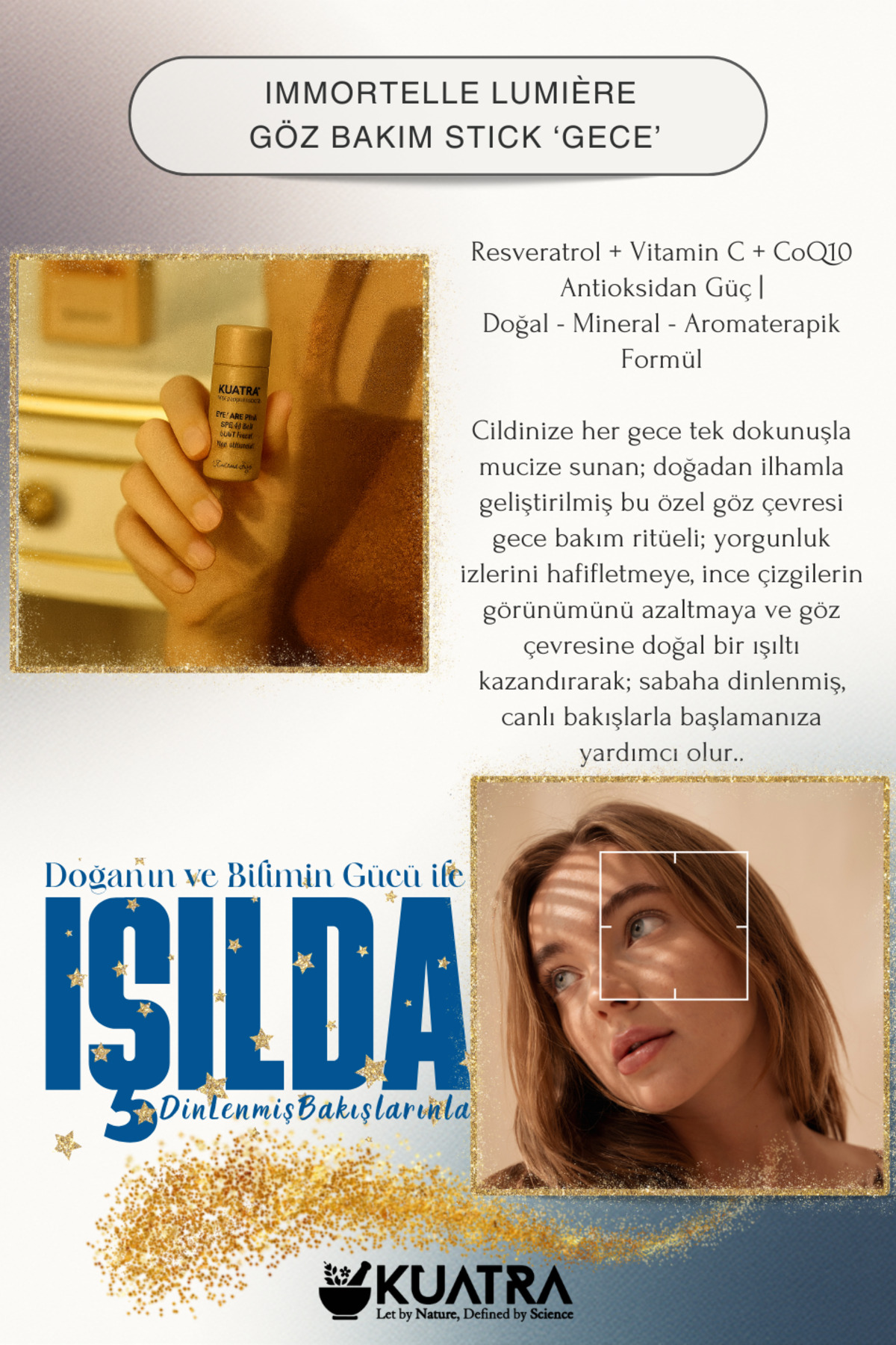 استیک دور چشم ایمورتل لومیر، مراقبت شب، احیاکننده دور چشم، دارای اثر آنتی‌اکسیدانی، رسوراترول — ۱۸ — تصویر 5 از 9