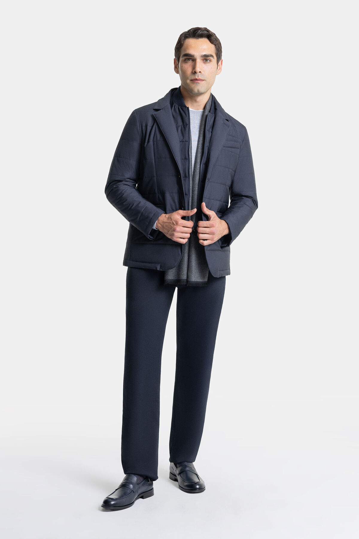 W Collection FERMUARLI LACİVERT MONT görsel 7