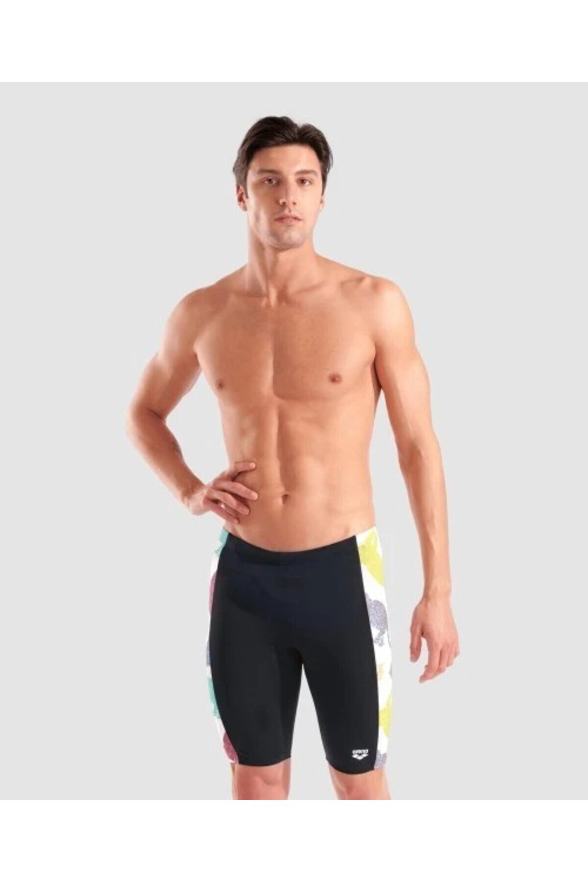 ARENA MEN'S IN THE WILD SWIM JAMMER/BLACK-WHITE-MU