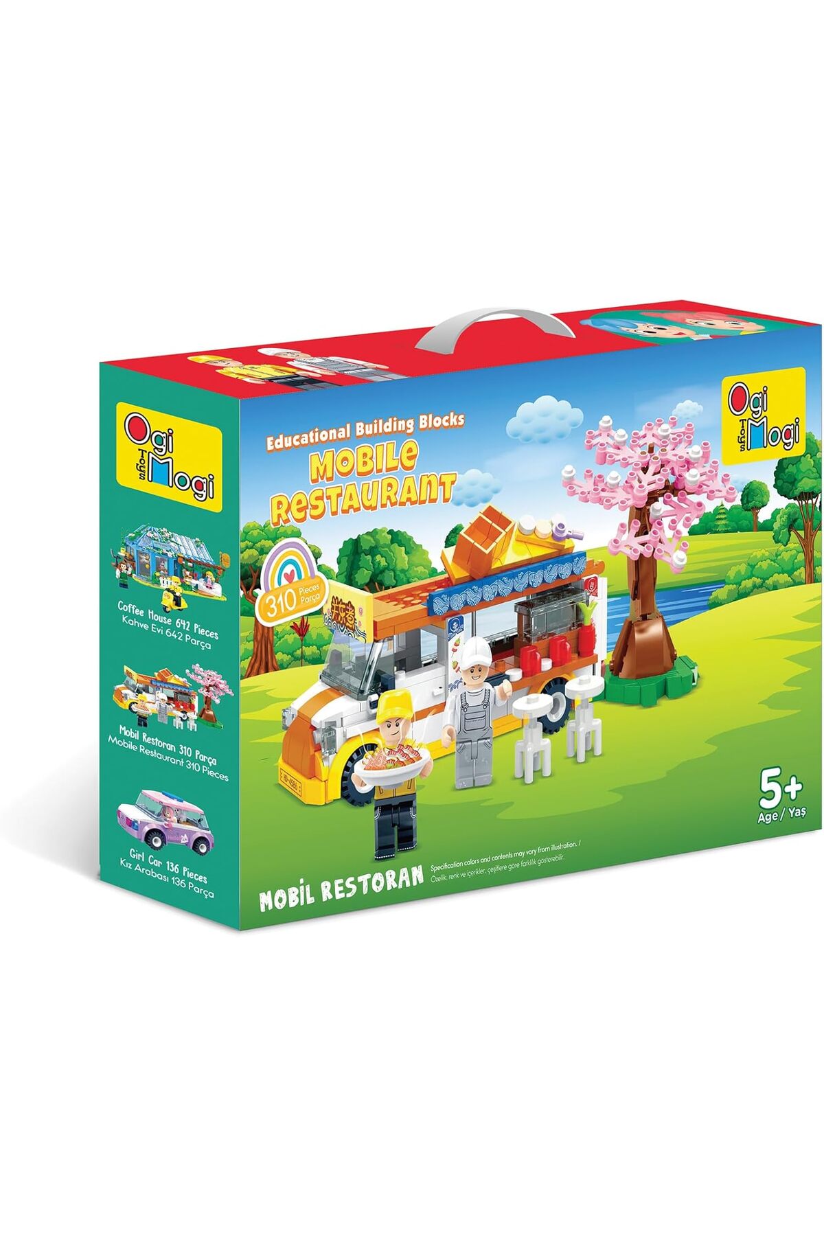 بلوک‌های آموزشی – مجموعه بازی رستوران سیار (۳۱۰ قطعه)