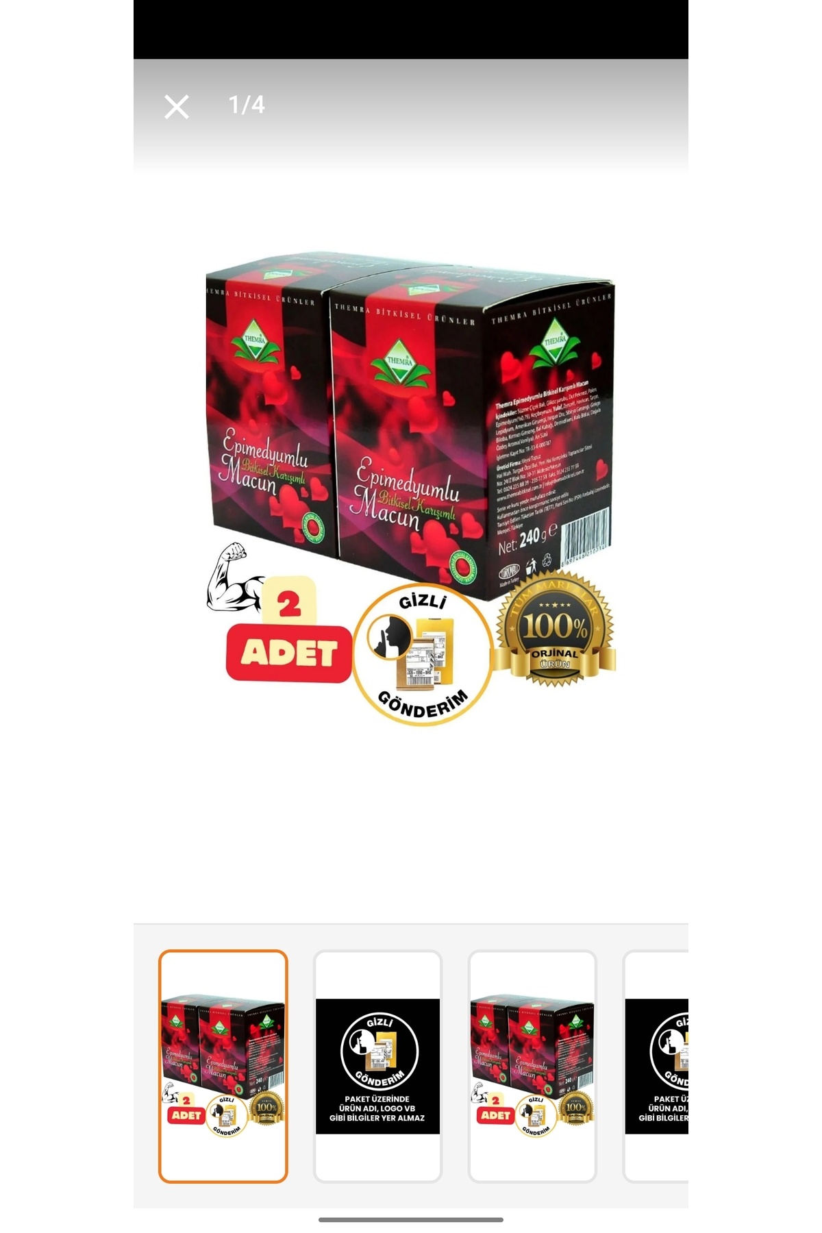 SEVİANA Propolis Kudret Narı Bal Ginsengli Bitkisel Karışımlı Mesir Epimedyümlü1 Kuvvet Macun 2X240 Gr