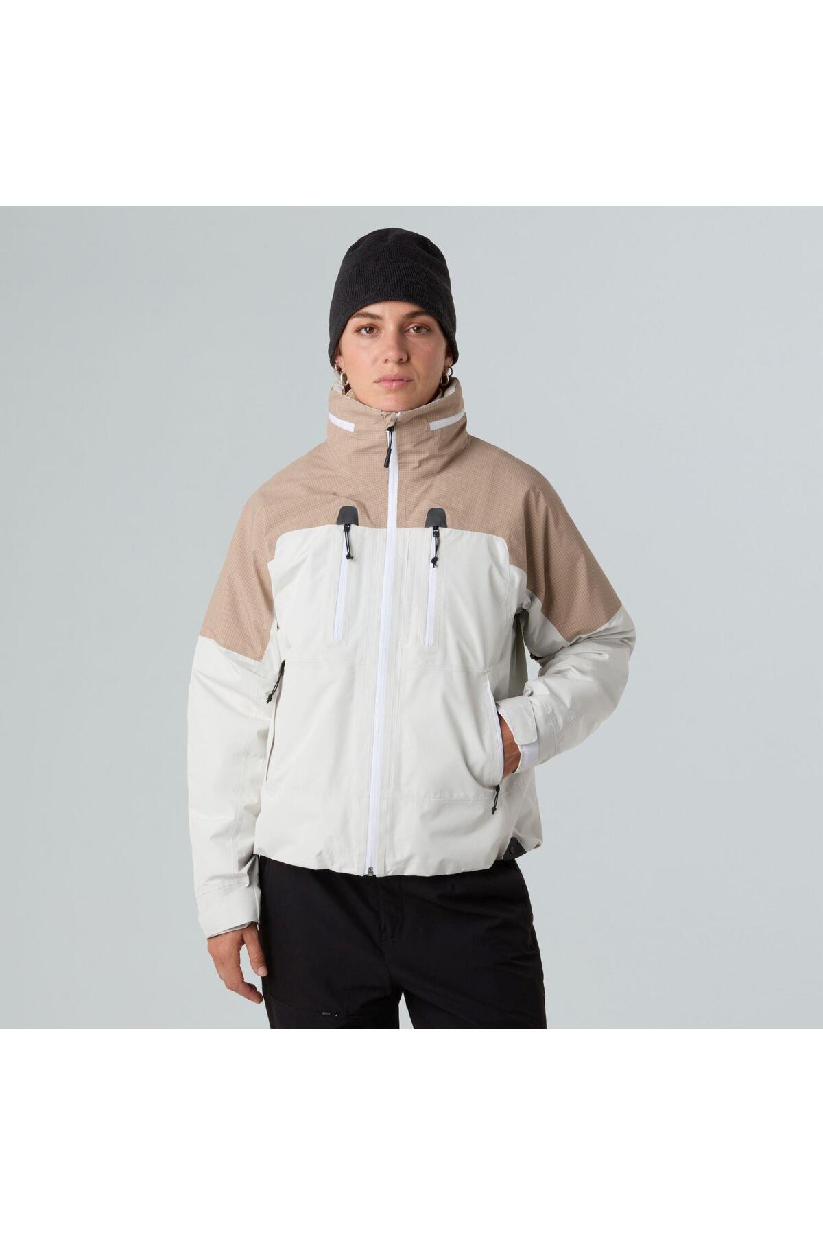 نورث فیس کاپشن پیاده‌روی زنانه GORE-TEX® مدل Devils Thumb NF0A8CGBDIU1 سفید-M