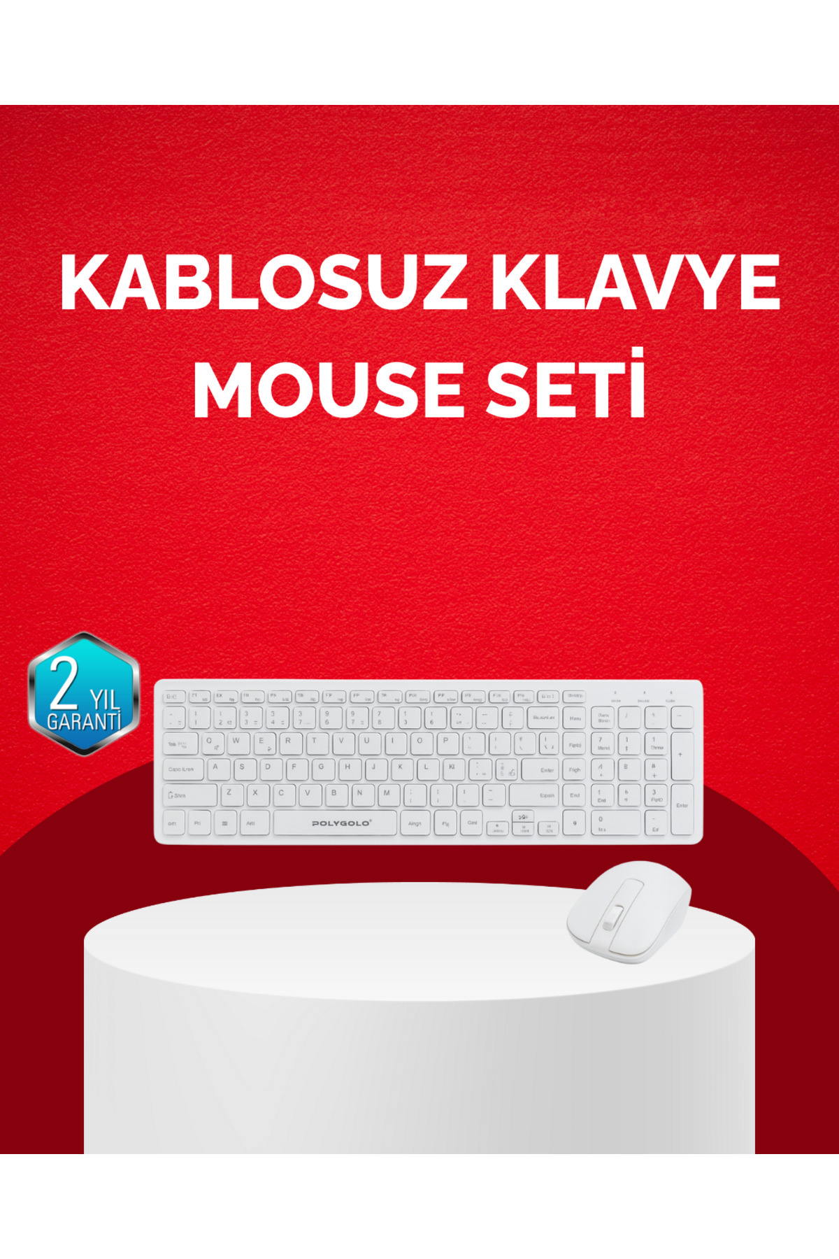 ZERO LAND XMPDBY Tam Boy Kablosuz Klavye Mouse Seti - Gelişmiş Bağlantı ve (202852) Sessiz