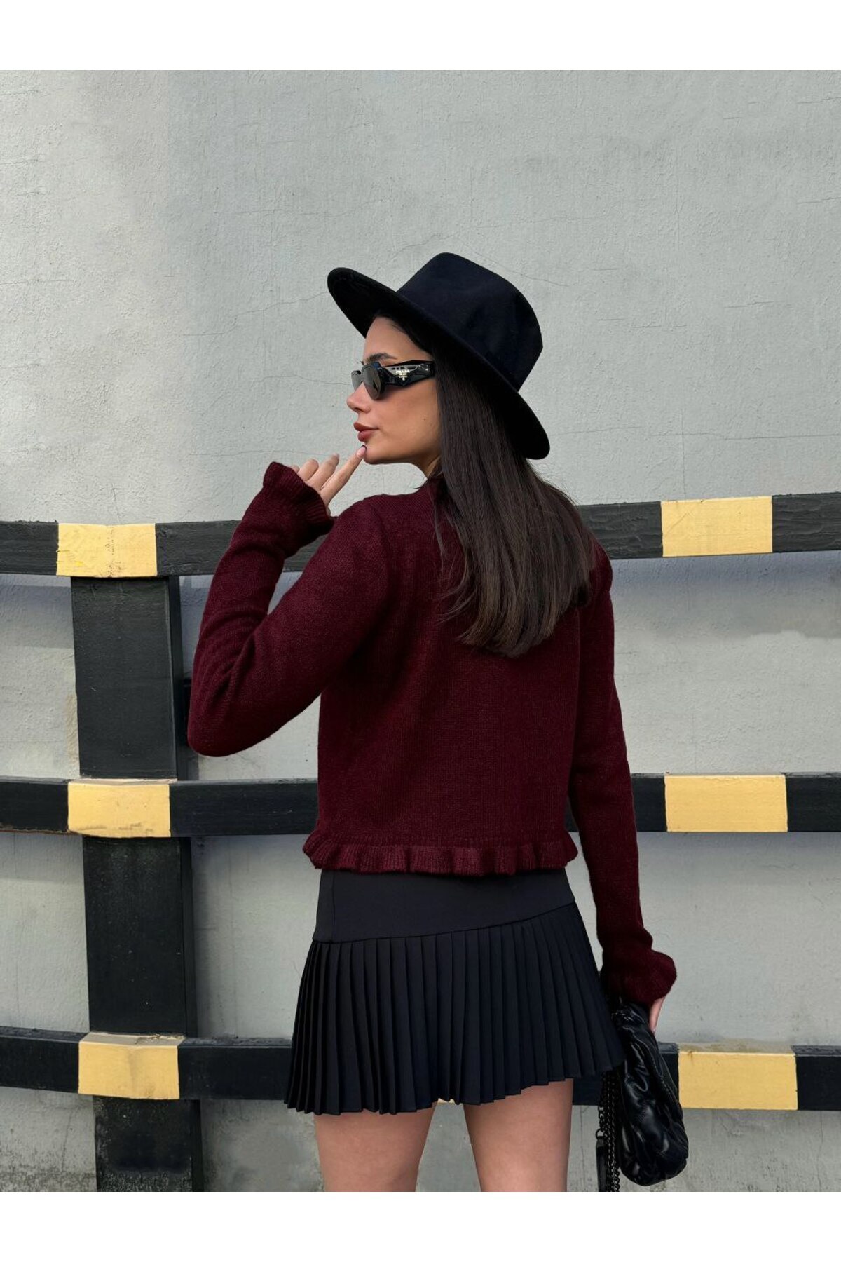 Sempre  Fırfır Detaylı Düğmeli Triko Hırka” - Görsel 3