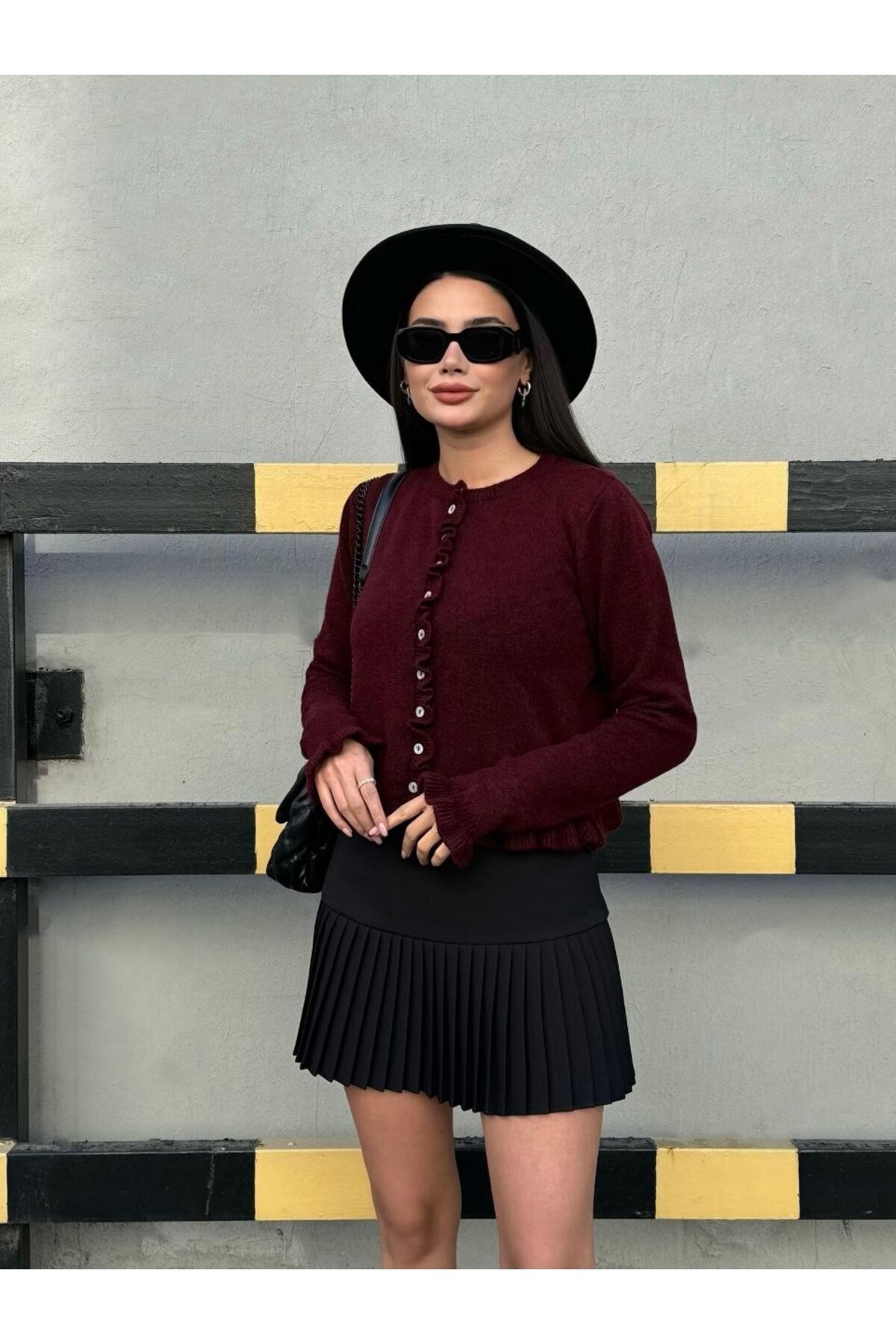 Sempre  Fırfır Detaylı Düğmeli Triko Hırka” - Görsel 4