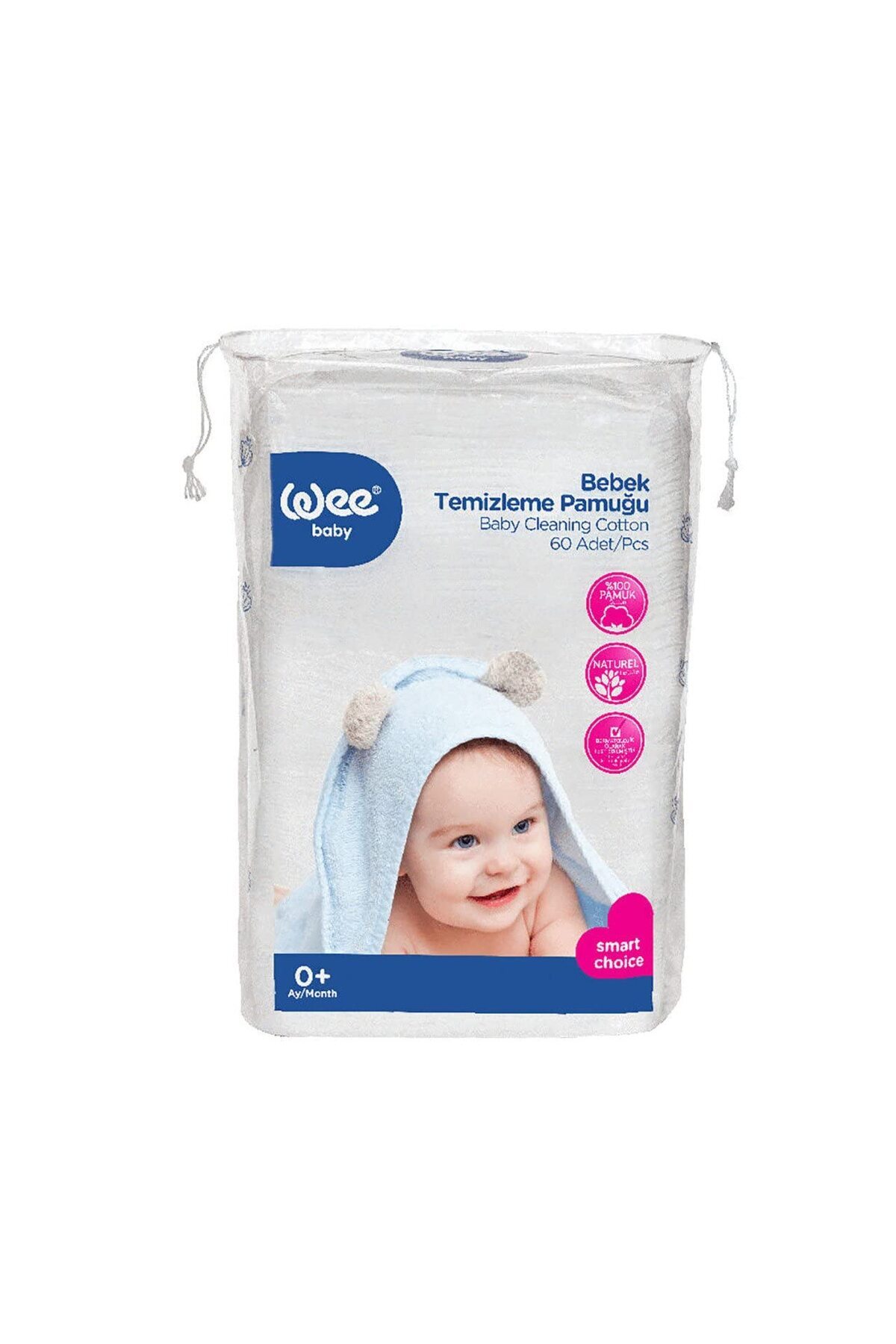 Delixa 60'lı Bebek Temizleme Pamuğu