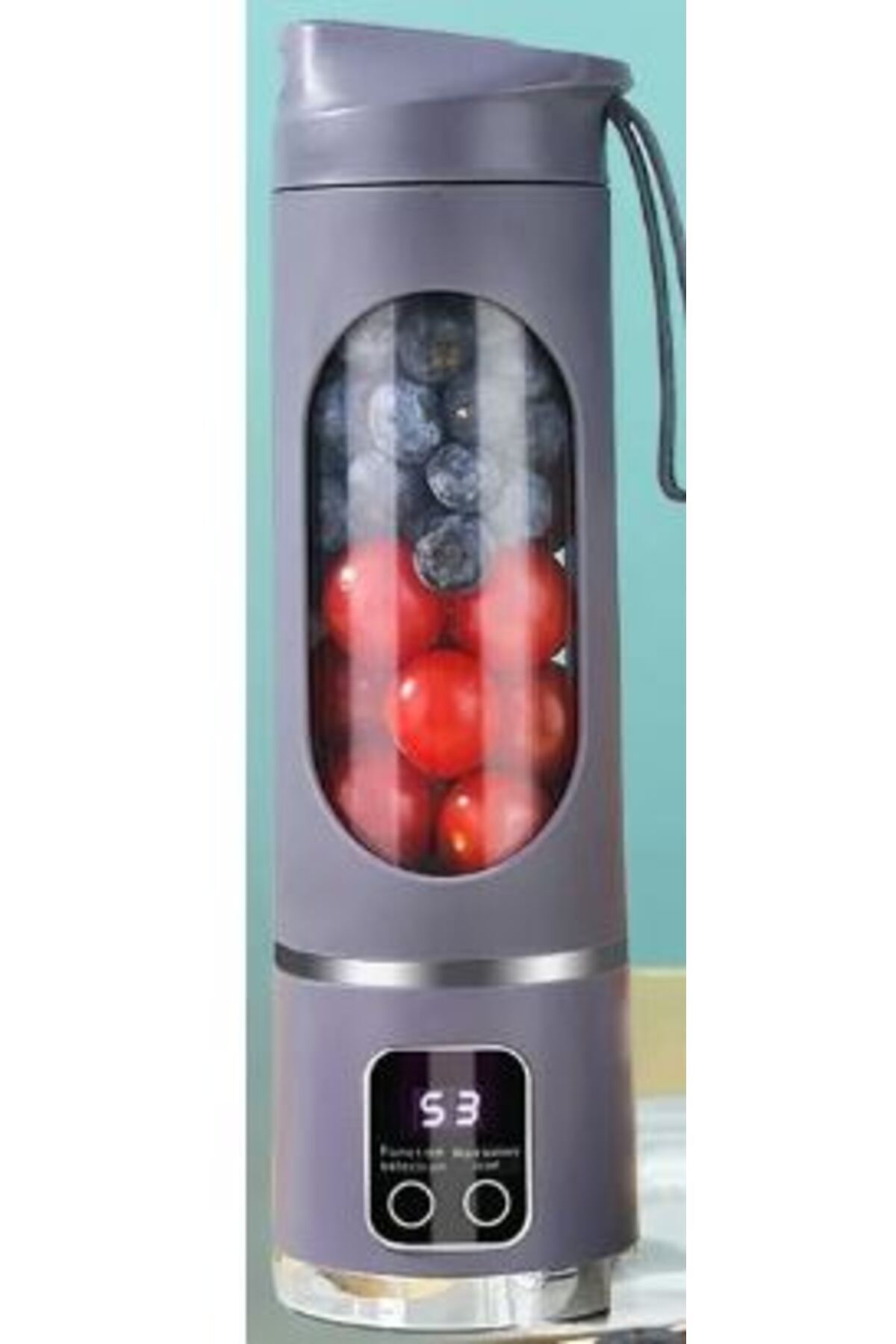 Powermaster PM-25965 450ML SHAKEN TAKE KİŞİSEL SMOOTHİE TAŞINABİLİR BLENDER MEYVE SIKACAĞI ŞARJLI MO