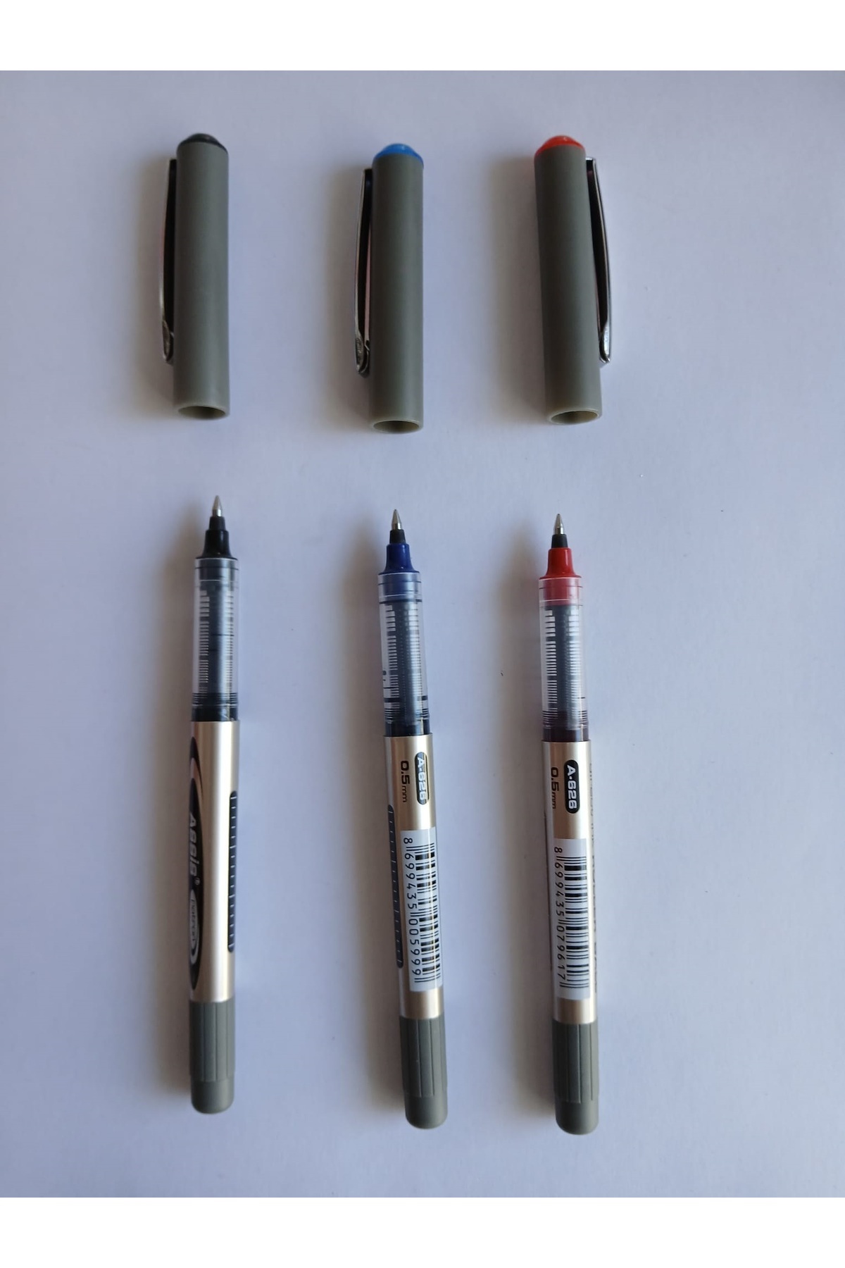 EMİR KIRTASİYE ASİS 0.5 KUSMAYAN- AKMAYAN LİSANSLI KIRMIZI SİYAH MAVİ PİLOT KALEM