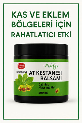 asellya sağlıklı yaşam At Kestanesi Balsamı 500 ml – Kas ve Eklem Bölgeleri İ...
