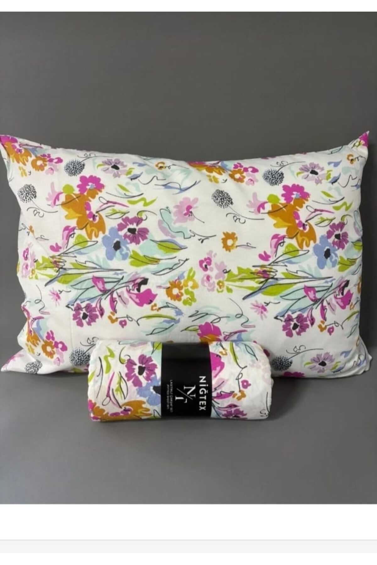 karanihome BATTAL BOY LASTİKLİ ÇARŞAF SETİ (+2 YASTIK KILIFI)