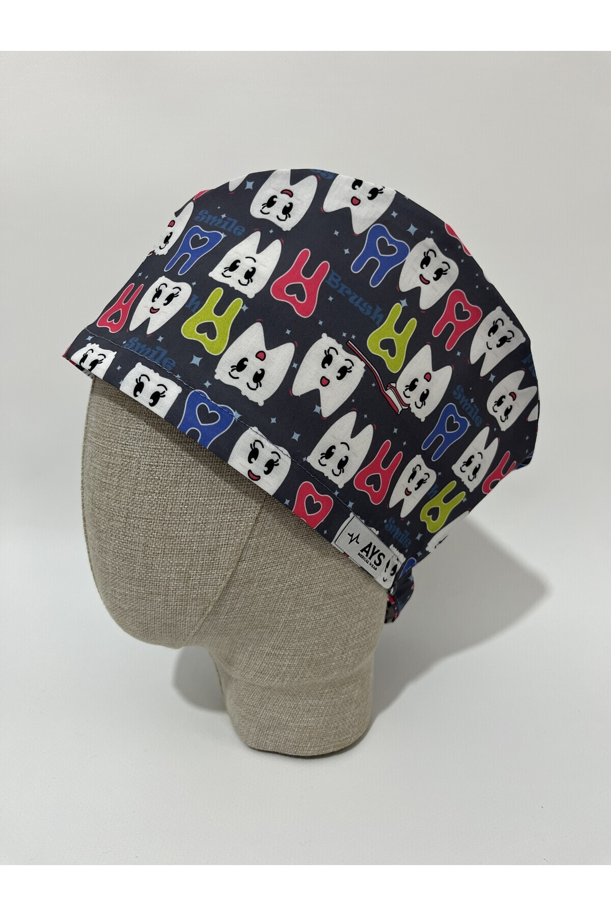 AYS Likralı Delux Geniş Kalıp Cerrahi Medikal Hemşire Bonesi Lastikli