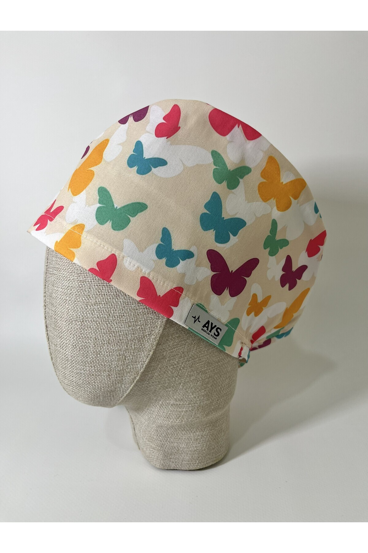 AYS Likralı Delux Geniş Kalıp Cerrahi Medikal Hemşire Bonesi Lastikli