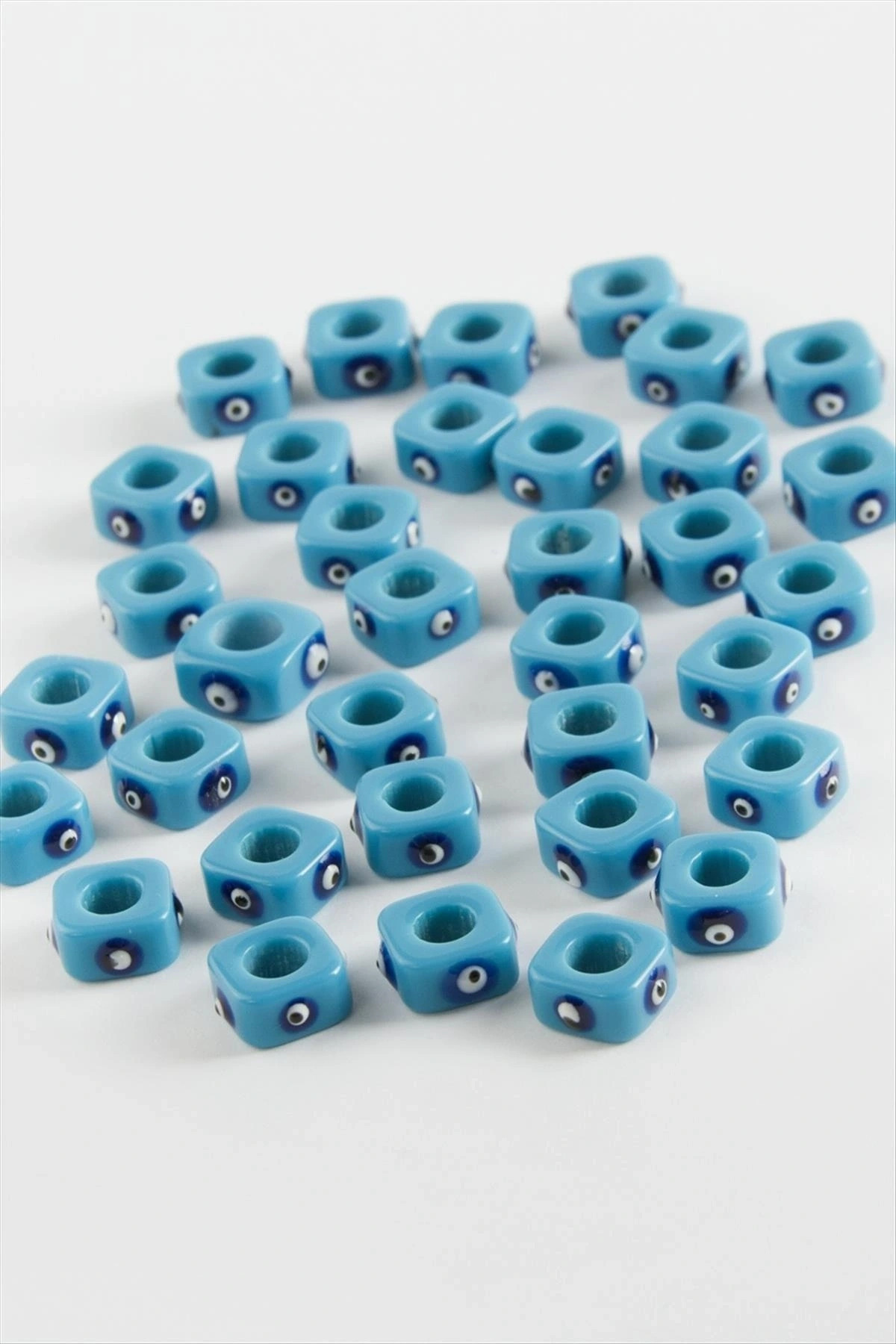 PONNA BUĞZ Cam Nazar Küp Boncuk 1 Adet