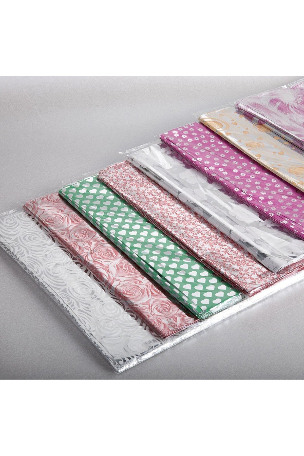 Poros Store Hediye Paketi 35x50cm 10 Adet Kendinden Bantlı Yapışkanlı Metalize Hediye Poşeti